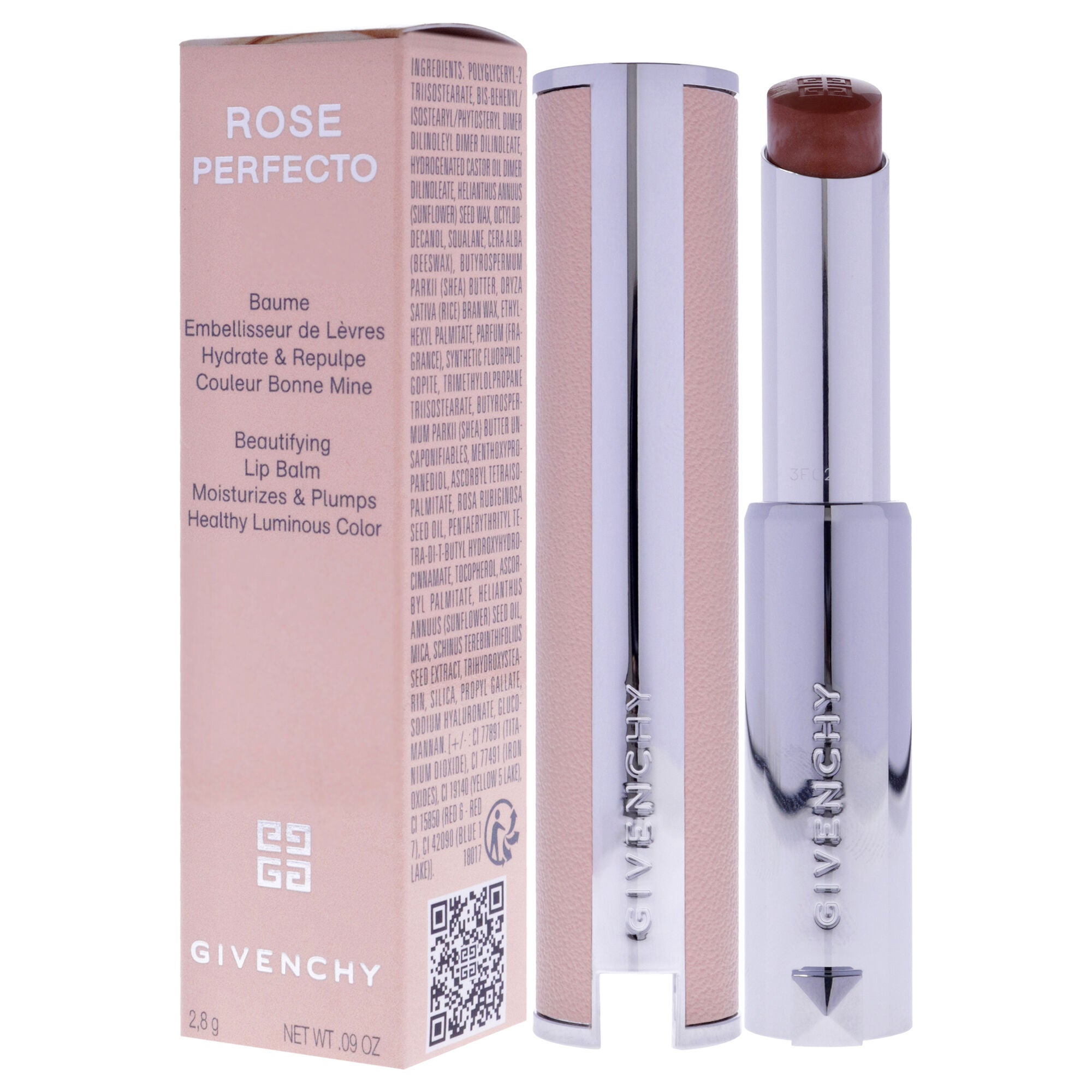 Rose Perfecto Beautifying Lip Balm - 302 Warm Maple by Givenchy for Women - 0.09 oz Lip Balm, , alternate image number 7