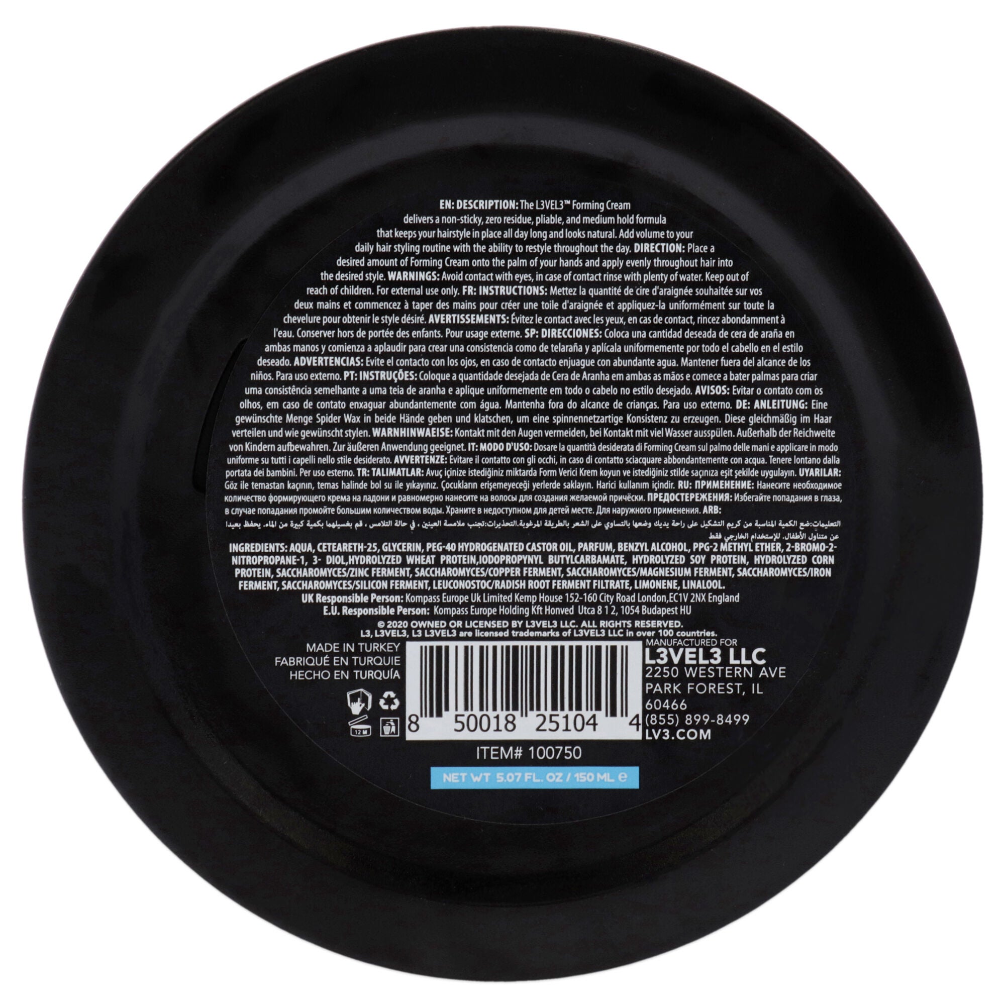 Forming Cream by L3VEL3 for Men - 5.07 oz Cream, See Description, alternate image number 1