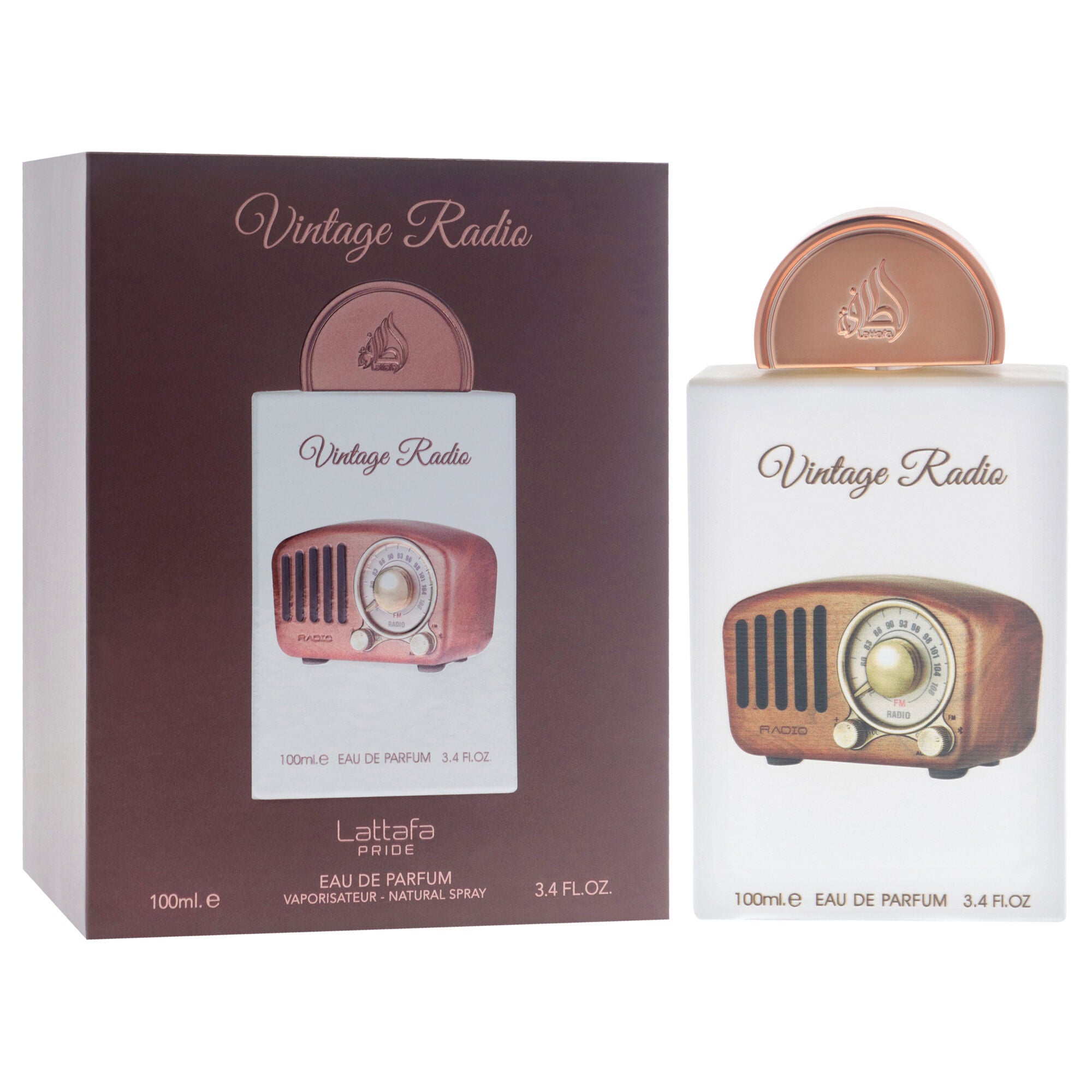 Vintage Radio by Lattafa for Unisex - 3.4 oz EDP Spray, See Description, alternate image number 2