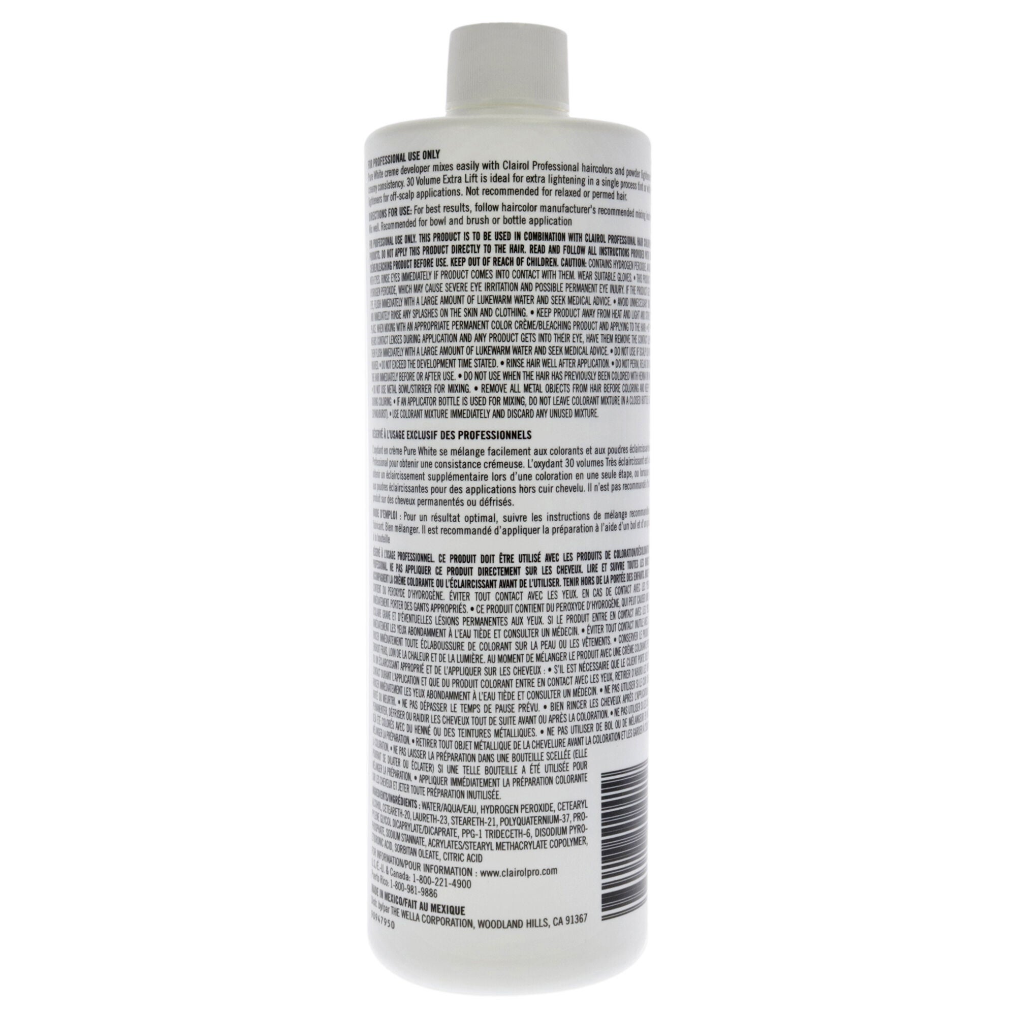 Pure White 30 Volume Creme Developer by Clairol for Unisex - 16 oz Lightener, , alternate image number 3