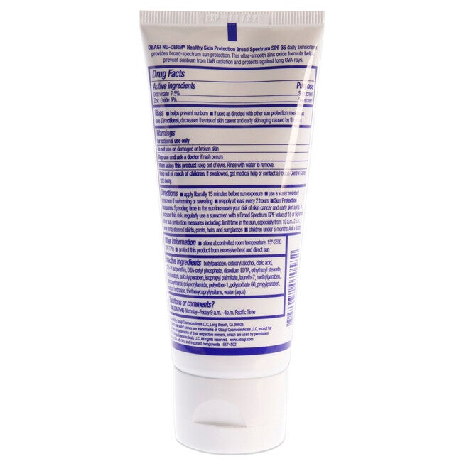 Obagi Nu-Derm 6 AM Healthy Skin Protection SPF 35 by Obagi for Women - 3 oz Sunscreen, See Description, alternate image number 2