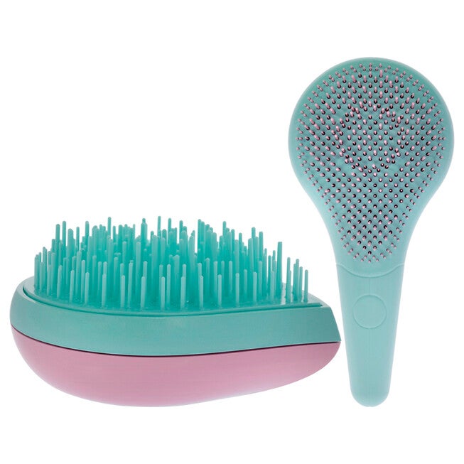 Home and Travel Detangler Set - Thick-Curly Hair by Michel Mercier for Unisex - 2 Pc The Classic Detangler Brush, The Travel Detangler Brush, , alternate image number null