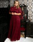Leona Lace Gown, Pinot Noir, hi-res image number null