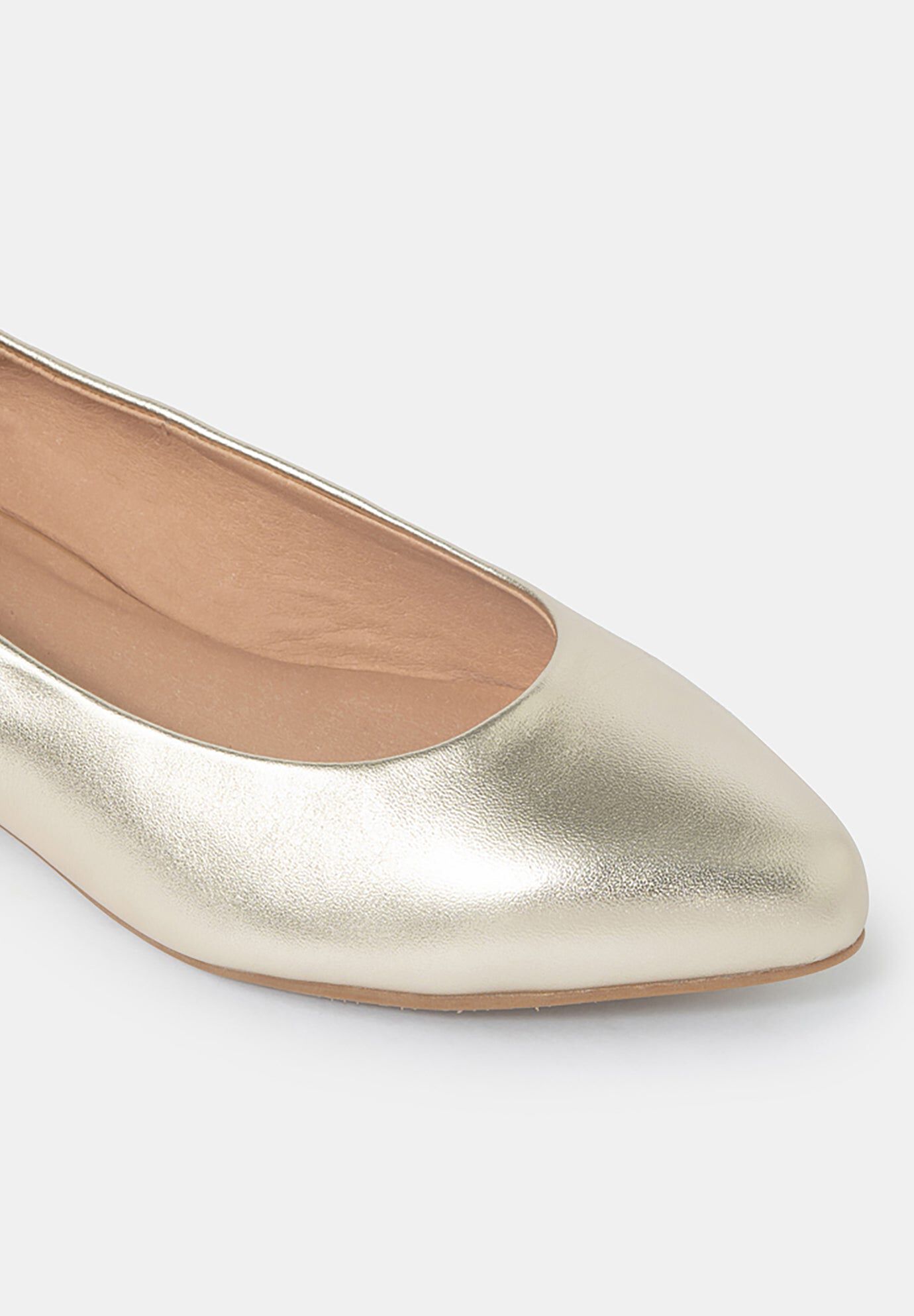 Camille Classic Ballet Flats, Gold / Gold, alternate image number 2