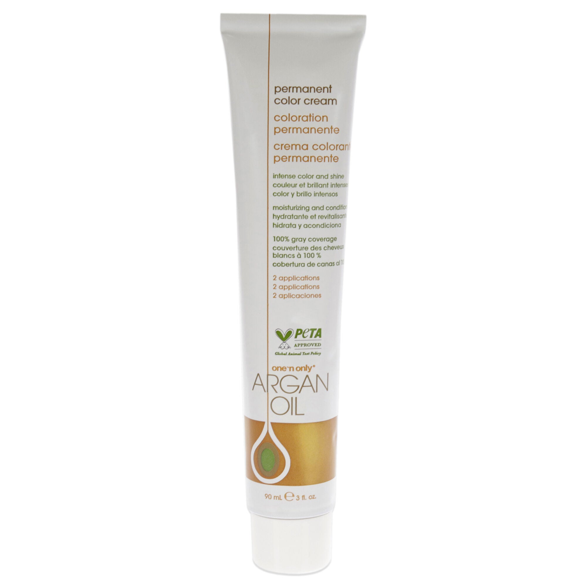 Argan Oil Permanent Color Cream - 4CH Medium Chocolate Brown by One n Only for Unisex - 3 oz Hair Color, See Description, alternate image number 4
