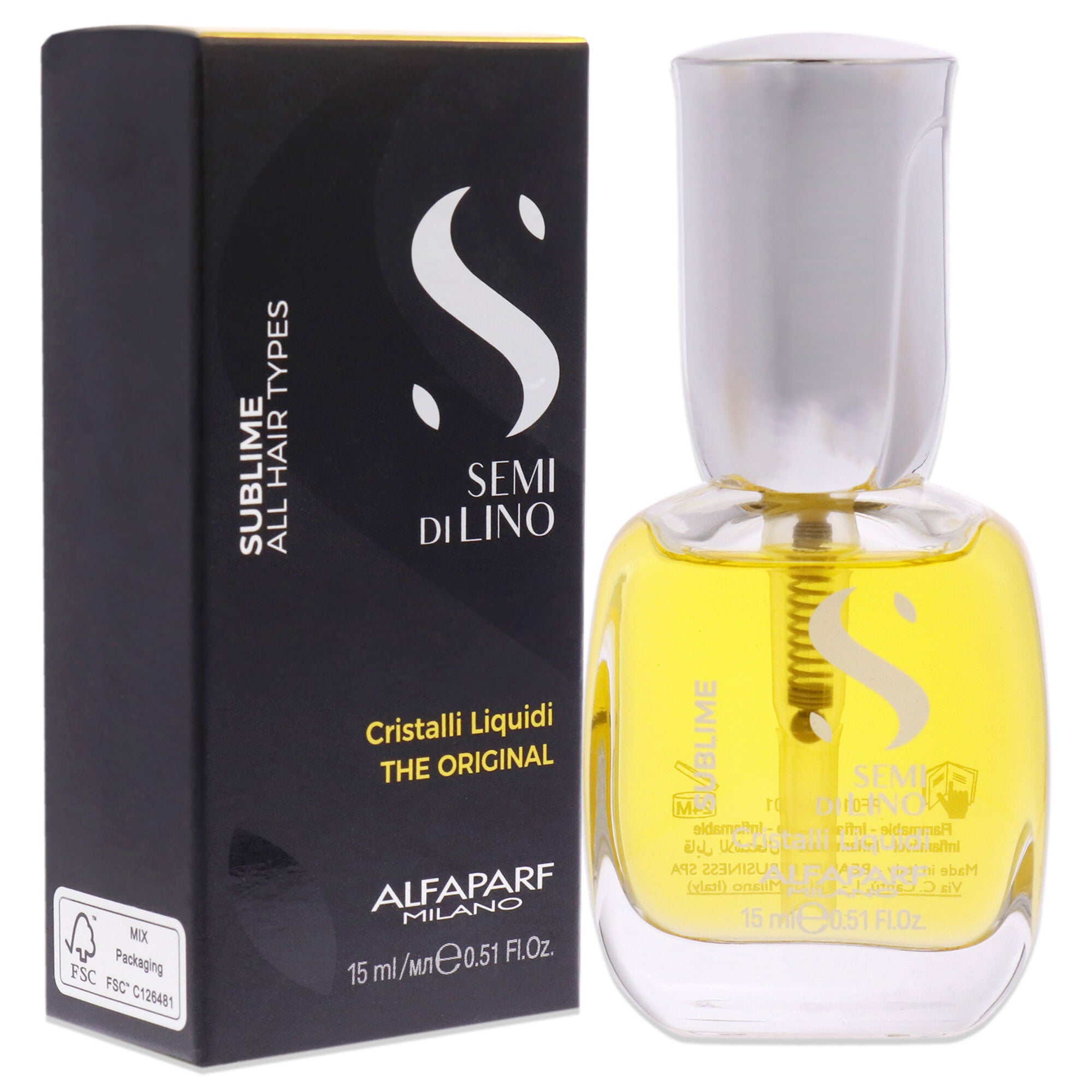 Sublime Cristalli Liquidi The Original by Alfaparf Milano for Unisex - 0.51 oz Serum, See Description, alternate image number 2