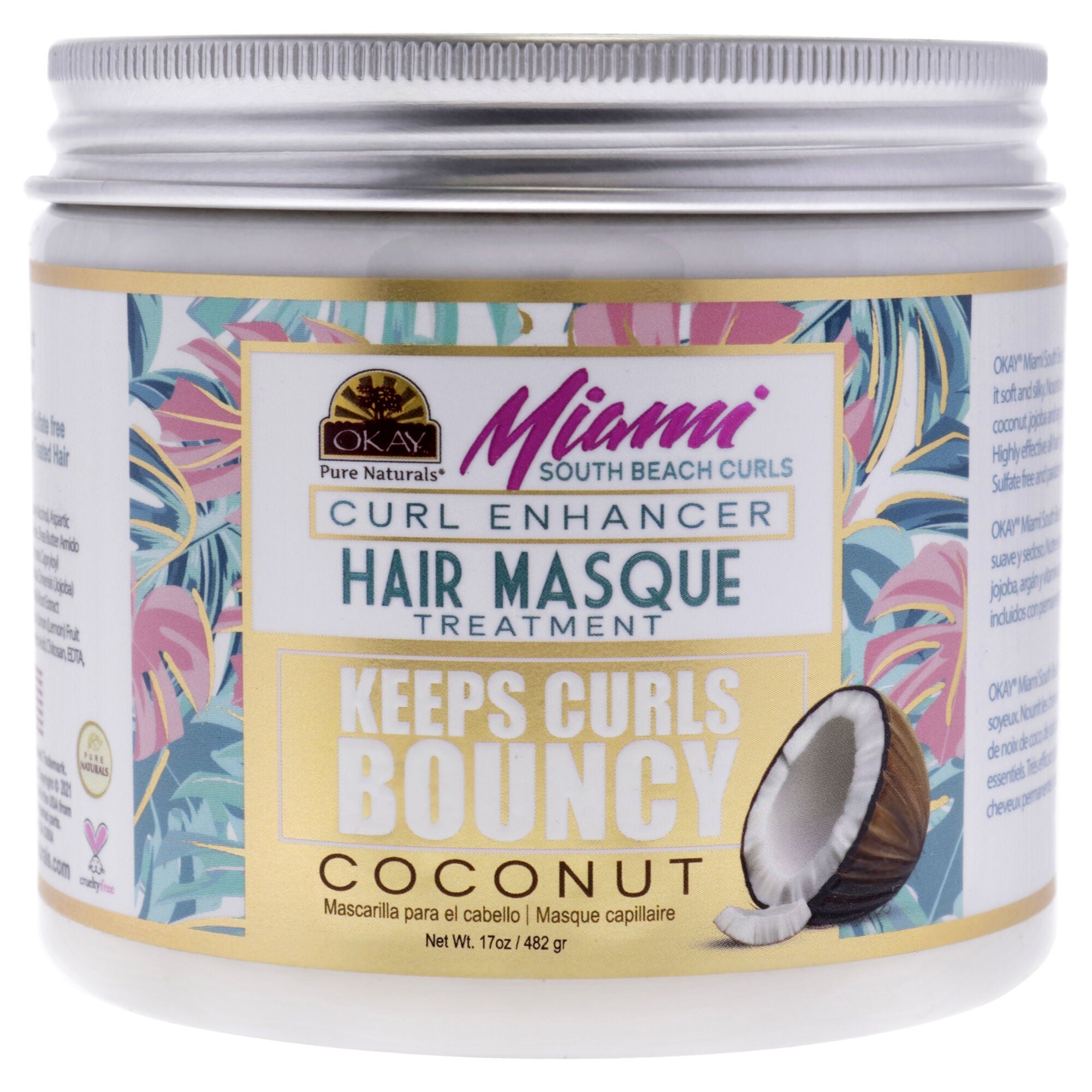Miami South Beach Curls - Curl Enhancing by Okay for Women - 17 oz Masque, See Description, hi-res image number 0