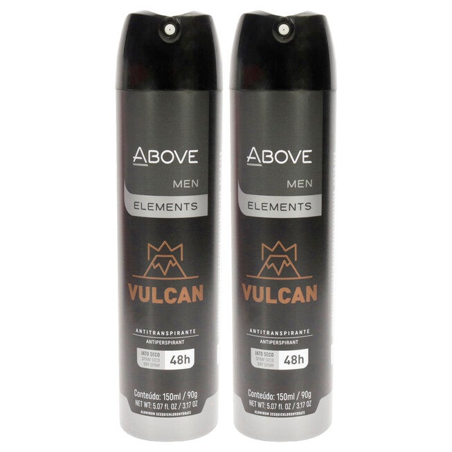 48 Hours Element Antiperspirant Deodorant - Vulcan by Above for Men - 3.17 oz Deodorant Spray - Pack of 2, See Description, hi-res image number 0
