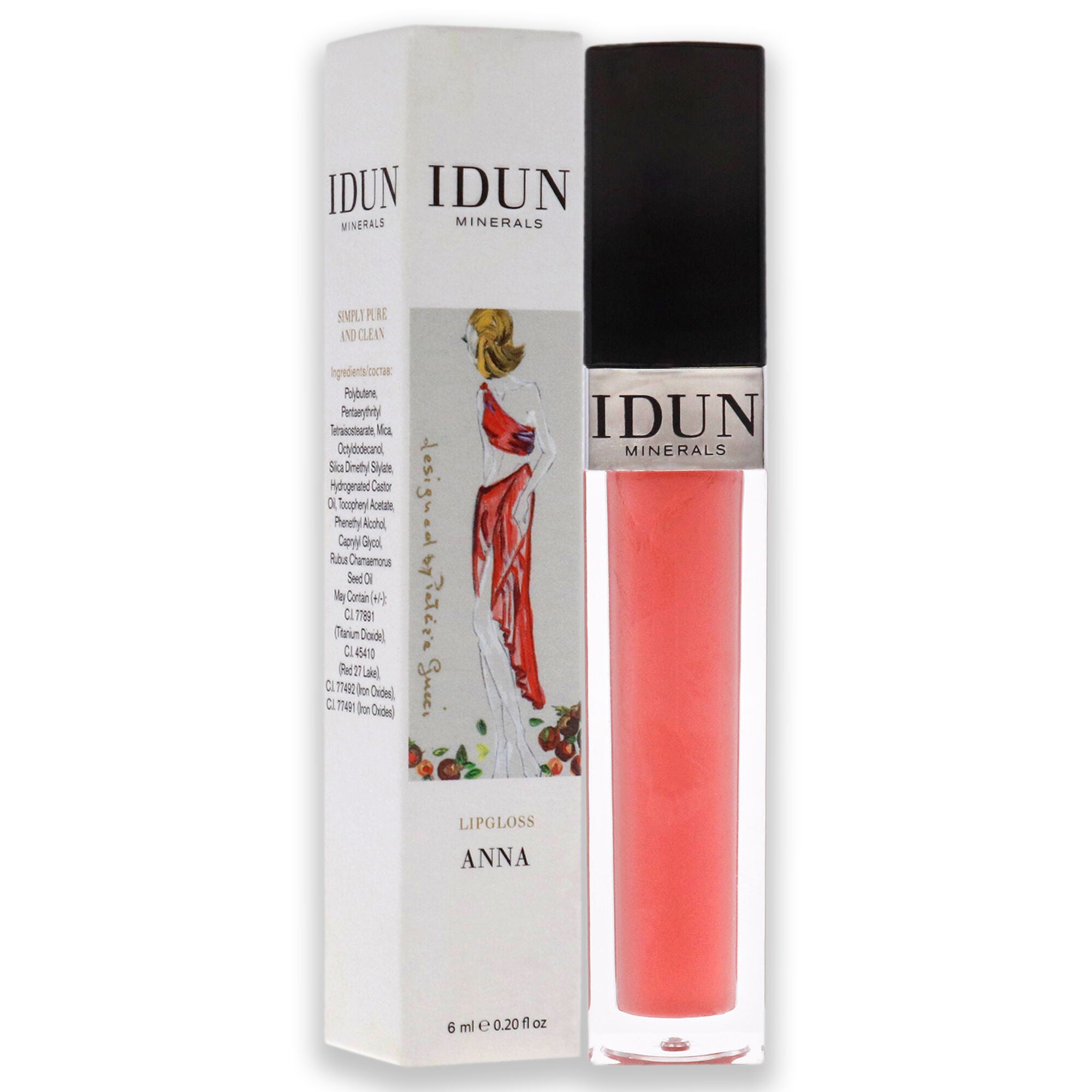 Lipgloss - 013 Anna by Idun Minerals for Women - 0.2 oz Lip Gloss, , alternate image number 6