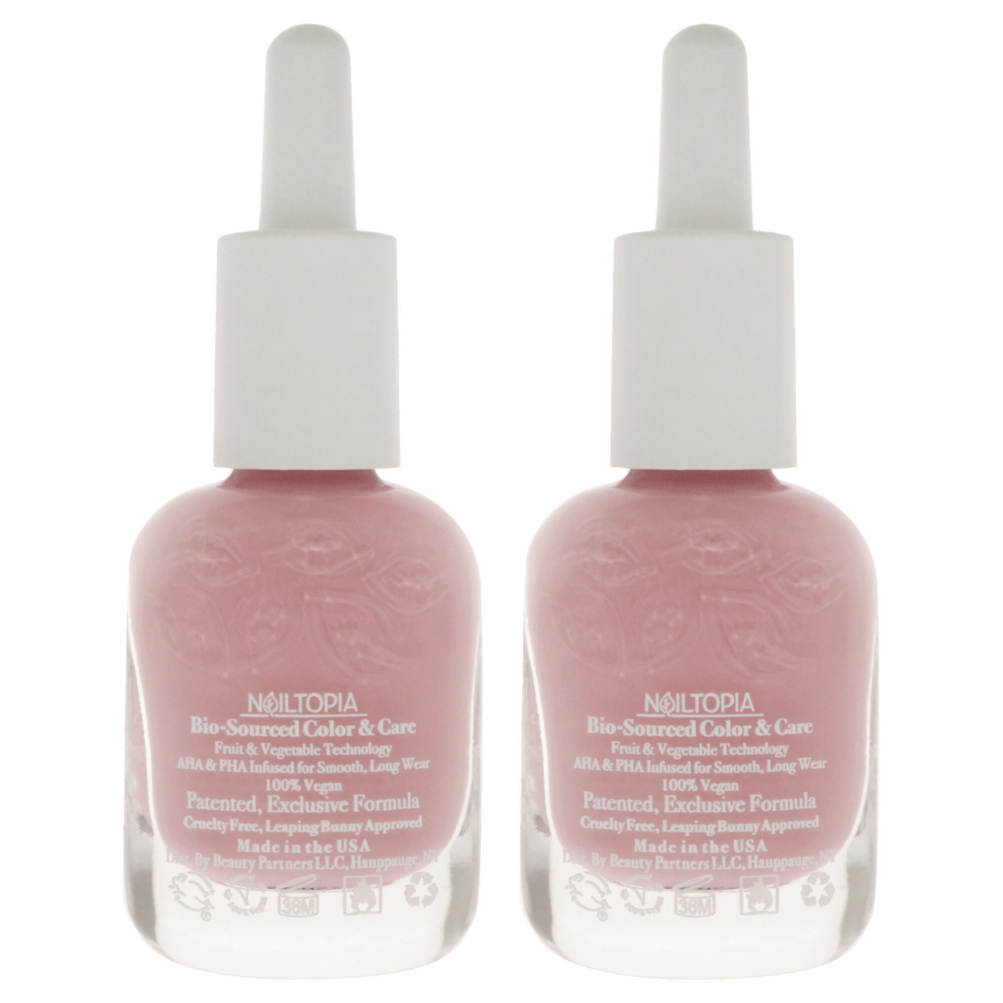 Bio-Sourced Chip Free Nail Lacquer - Uptown Girl by Nailtopia for Women - 0.41 oz Nail Polish - Pack of 2, See Description, alternate image number 2