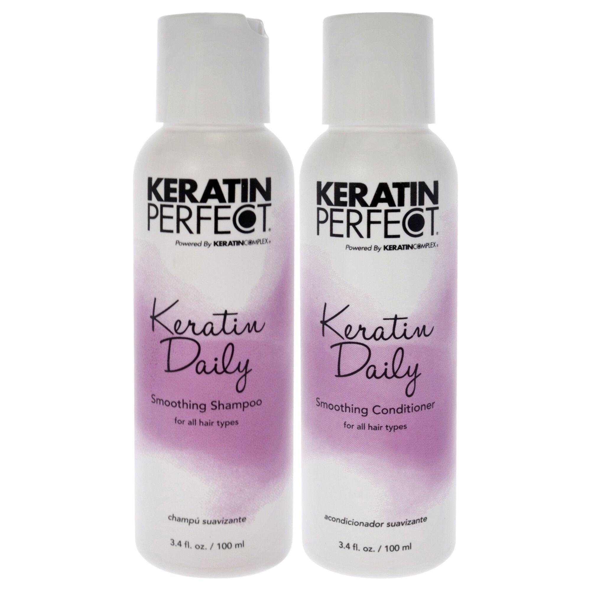 Keratin Daily Duo by Keratin Perfect for Unisex - 2 Pc 3.4oz Shampoo, 3.4oz Conditioner, , alternate image number 5