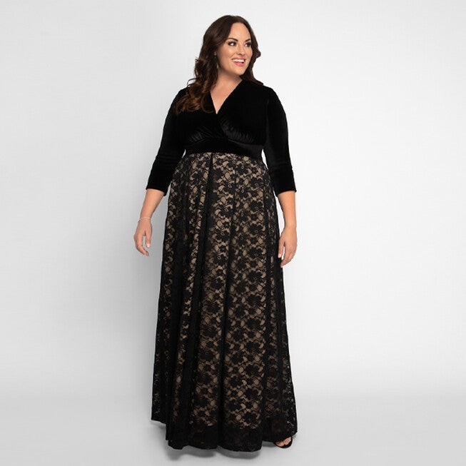 Victoria Velvet Evening Gown, , alternate image number 12