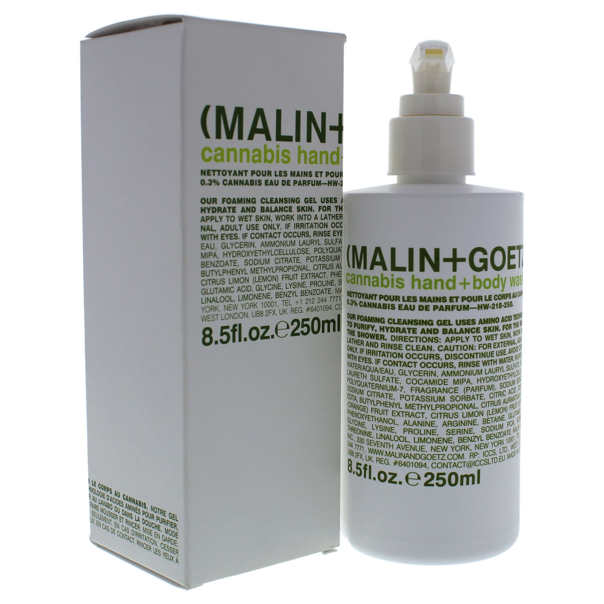 Cannabis Hand and Body Wash by Malin + Goetz for Unisex - 8.5 oz Body Wash, , alternate image number 7