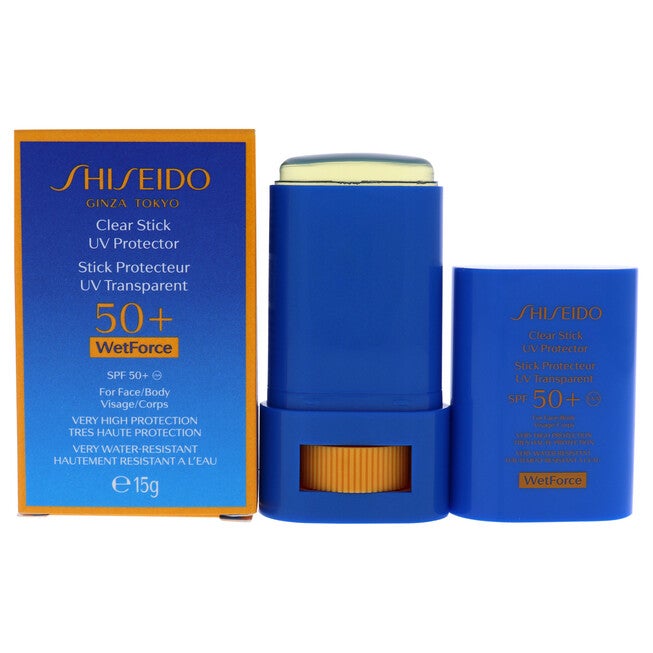 Clear Sunscreen Stick SPF 50 Plus by Shiseido for Unisex - 0.52 oz Sunscreen, , alternate image number null