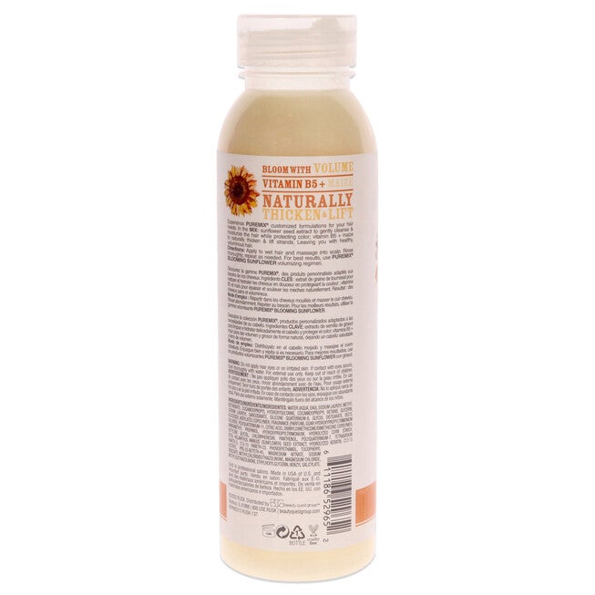 Puremix Blooming Sunflower Volumizing Shampoo - Fine Hair by Rusk for Unisex - 12 oz Shampoo, See Description, alternate image number 2