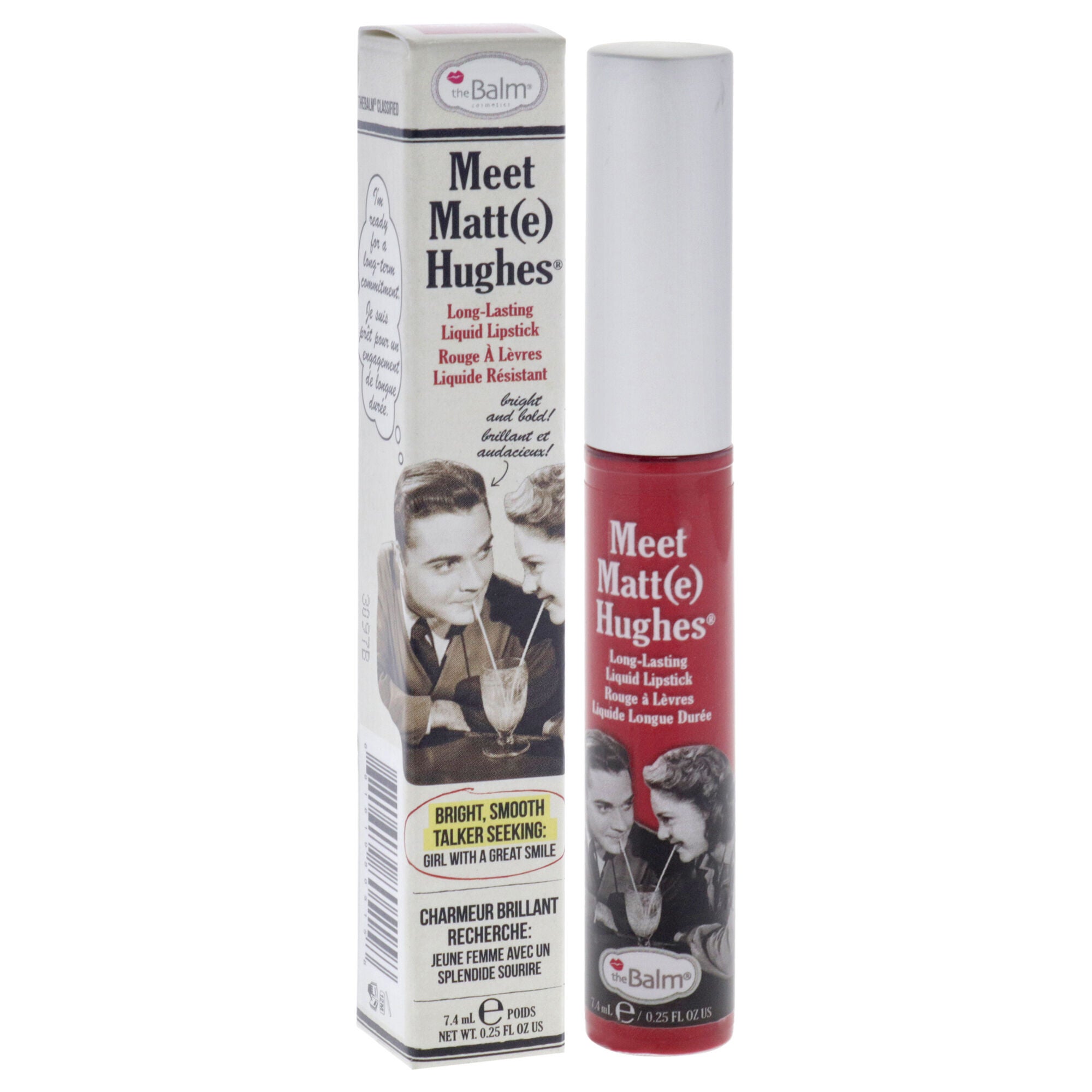 Meet Matte Hughes Long Lasting Liquid Lipstick - Devoted by the Balm for Women - 0.25 oz Lip Gloss, See Description, alternate image number 1