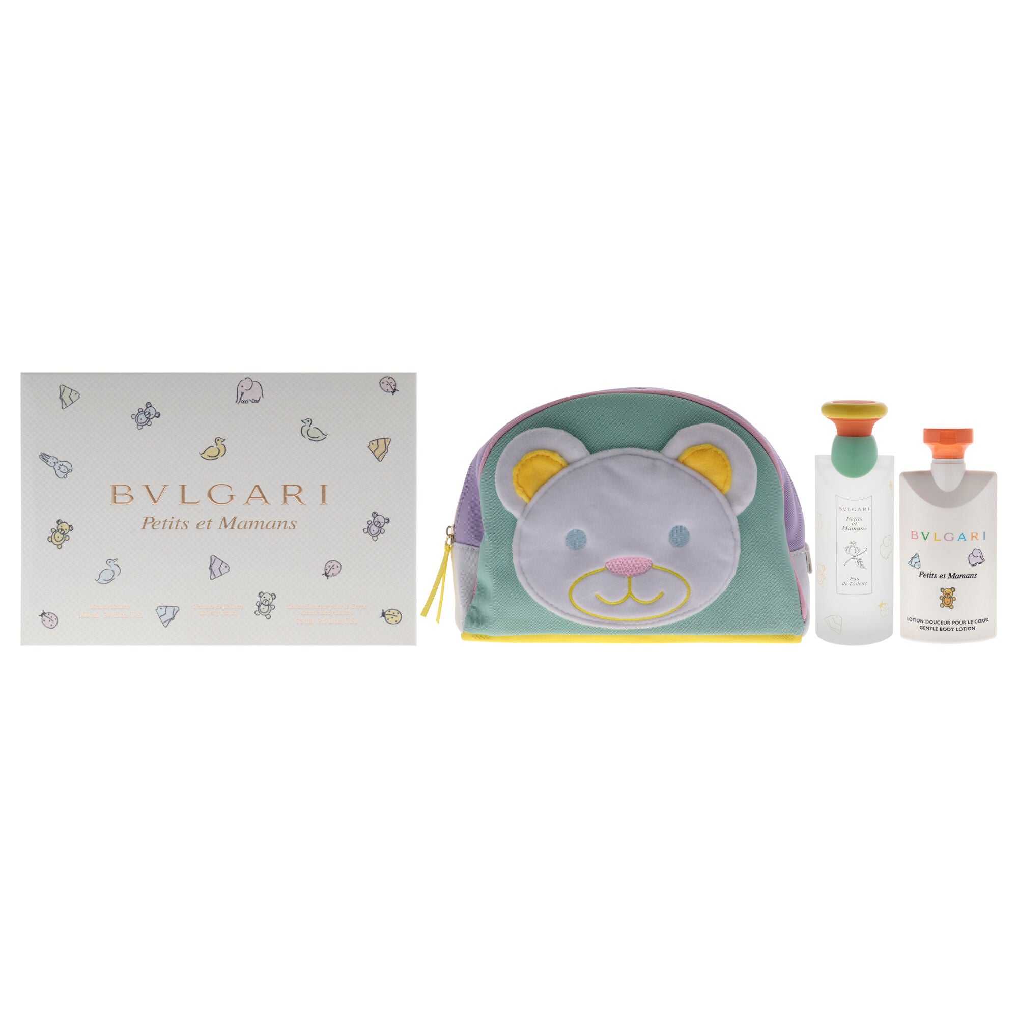 Bvlgari Petits Et Mamans by Bvlgari for Women - 3 Pc Gift Set 3.4oz EDT Spray, 2.5oz Body Lotion, Pouch, See Description, hi-res image number 0