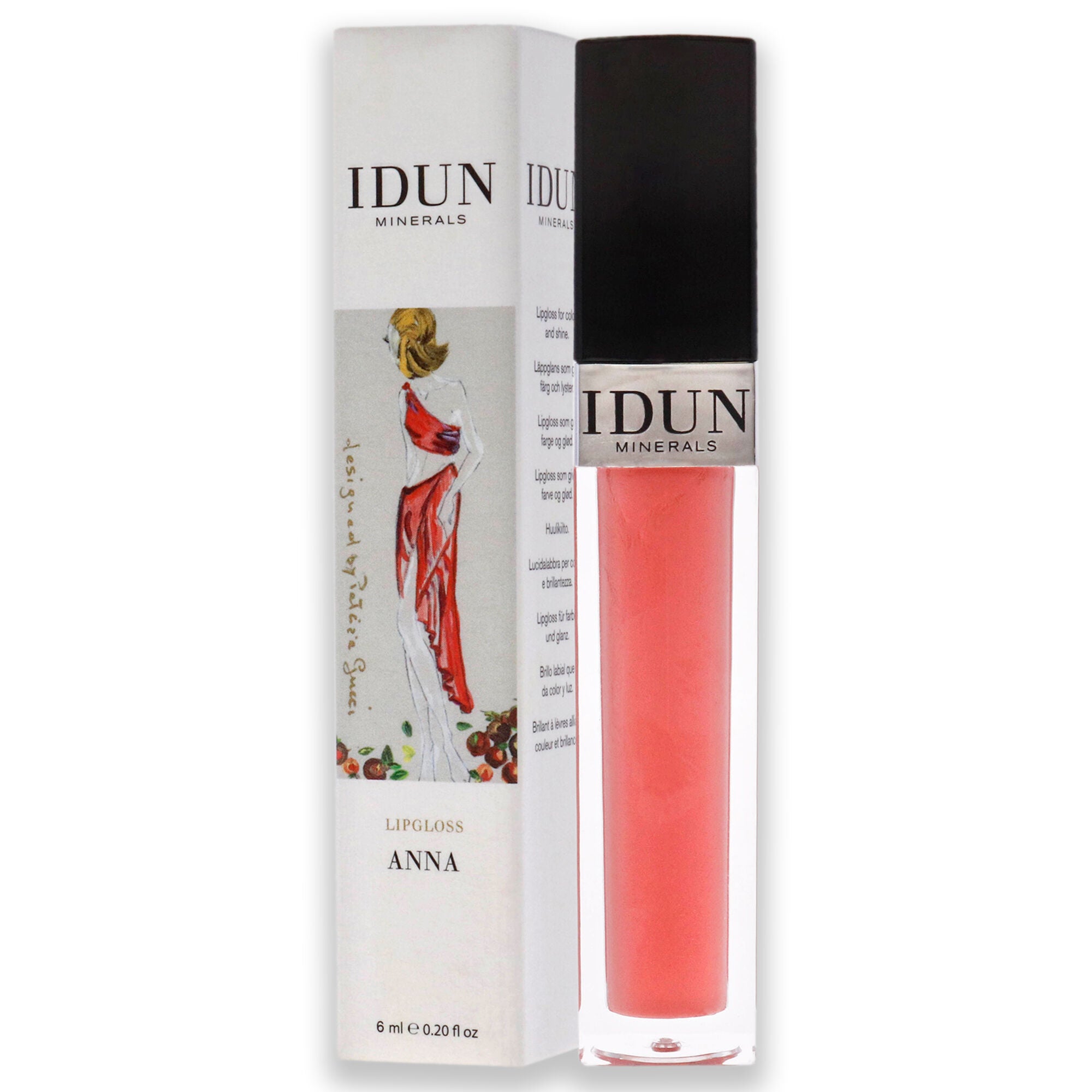 Lipgloss - 013 Anna by Idun Minerals for Women - 0.2 oz Lip Gloss, , alternate image number 7