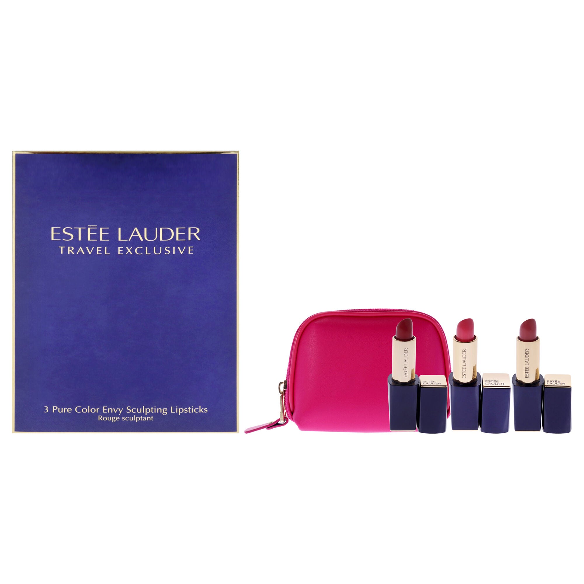 Pure Color Envy Sculpting Lipsticks Trio by Estee Lauder for Women - 3 Pc 0.12oz Lipstick - 280 Ambitious Pink, 260 Eccentric, 340 Envious, , alternate image number 5