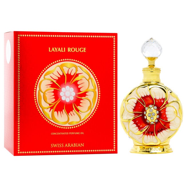 Layali Rouge by Swiss Arabian for Women - 0.5 oz Parfum Oil, See Description, alternate image number 2