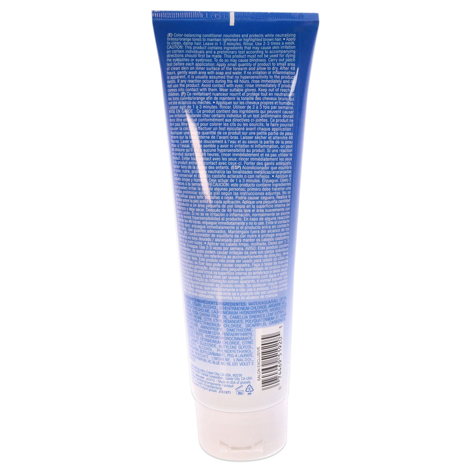 Color Balance Blue Conditioner by Joico for Unisex - 8.5 oz Conditioner, Blue, alternate image number 1