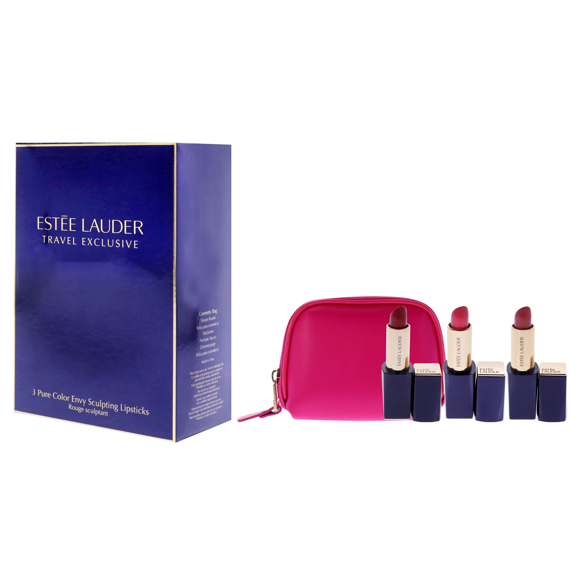 Pure Color Envy Sculpting Lipsticks Trio by Estee Lauder for Women - 3 Pc 0.12oz Lipstick - 280 Ambitious Pink, 260 Eccentric, 340 Envious, , alternate image number 8