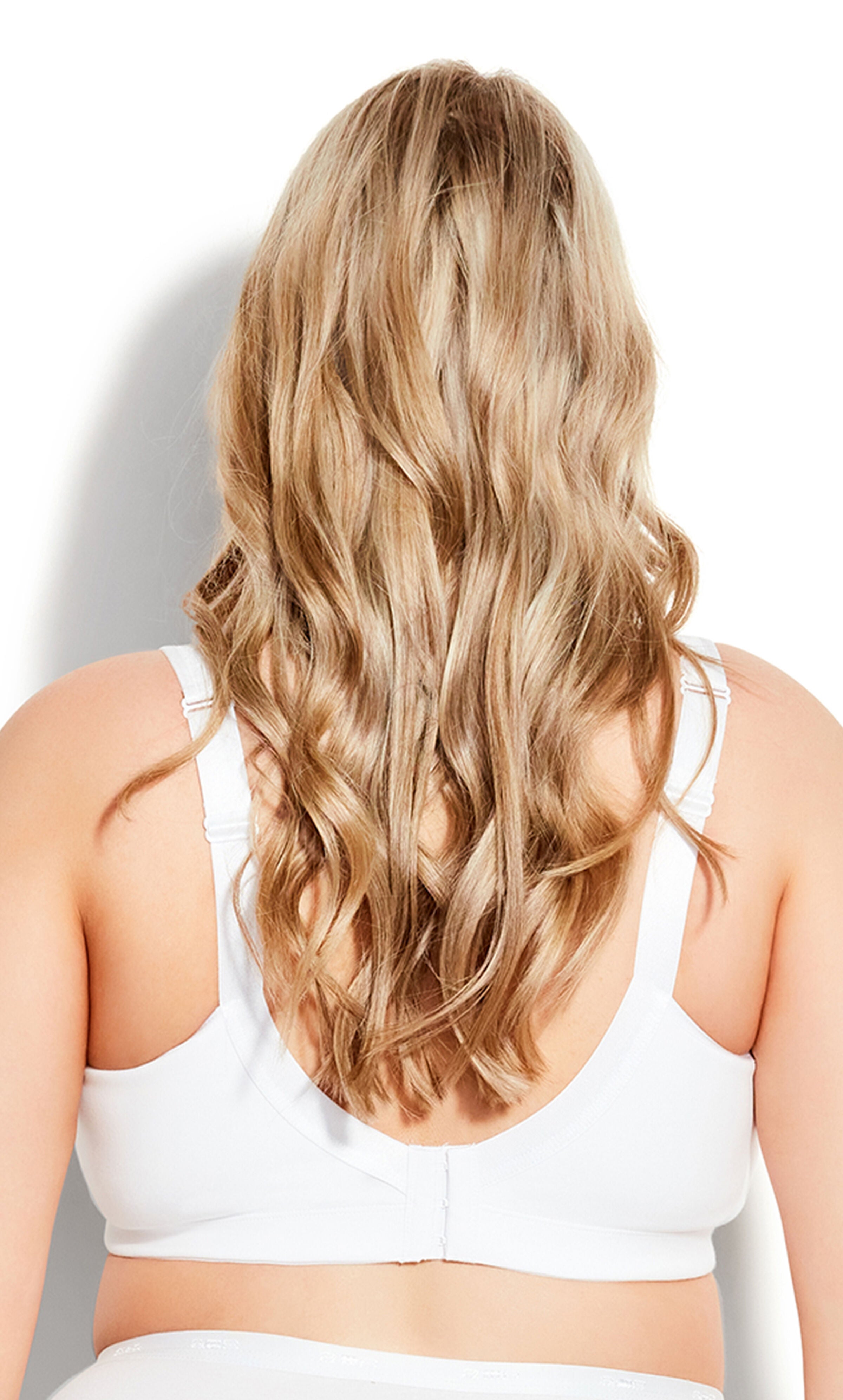 Comfort Cotton Wire Free Lace Bra - white, , alternate image number 1