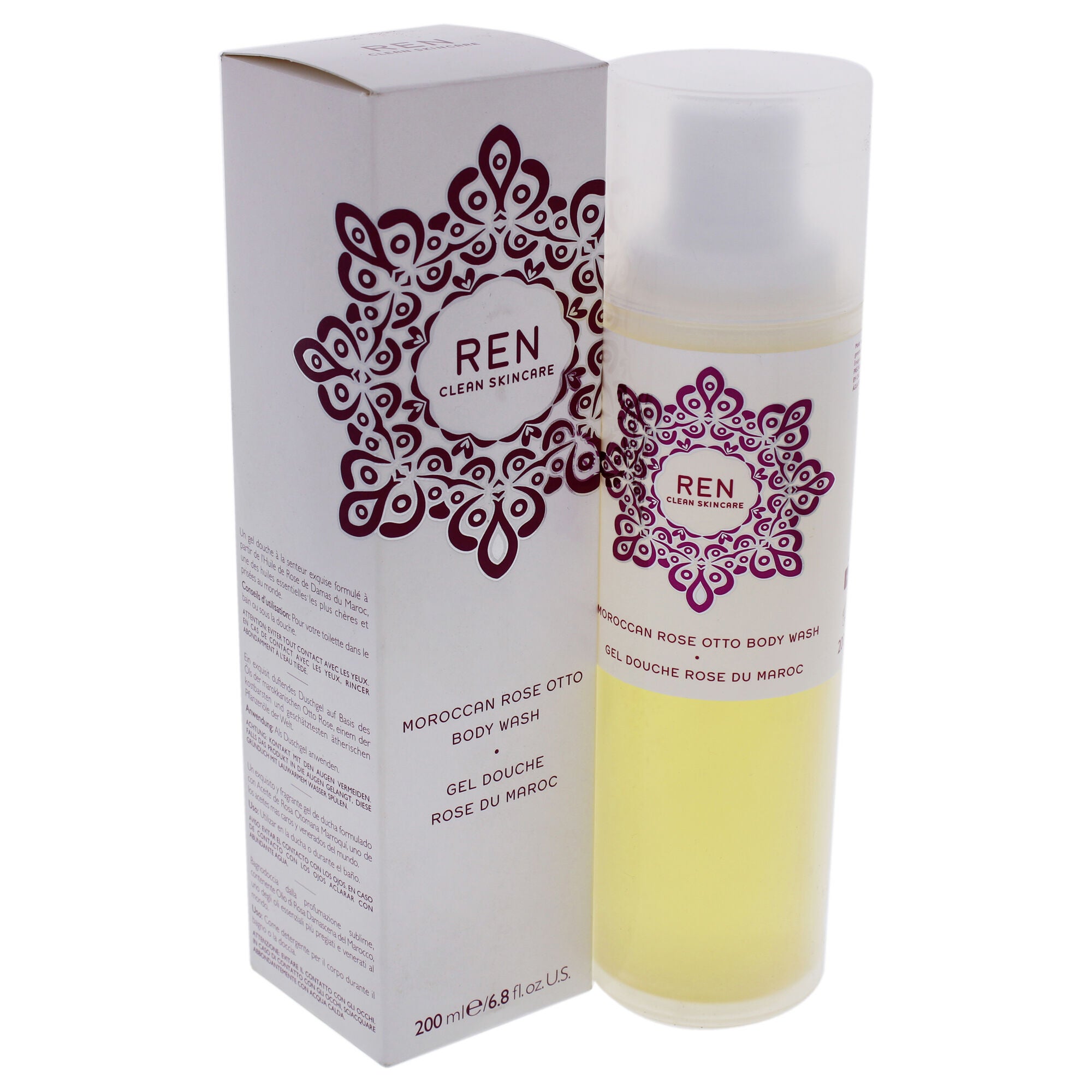 Moroccan Rose Otto Body Wash by REN for Unisex - 6.8 oz Body Wash, See Description, alternate image number 3