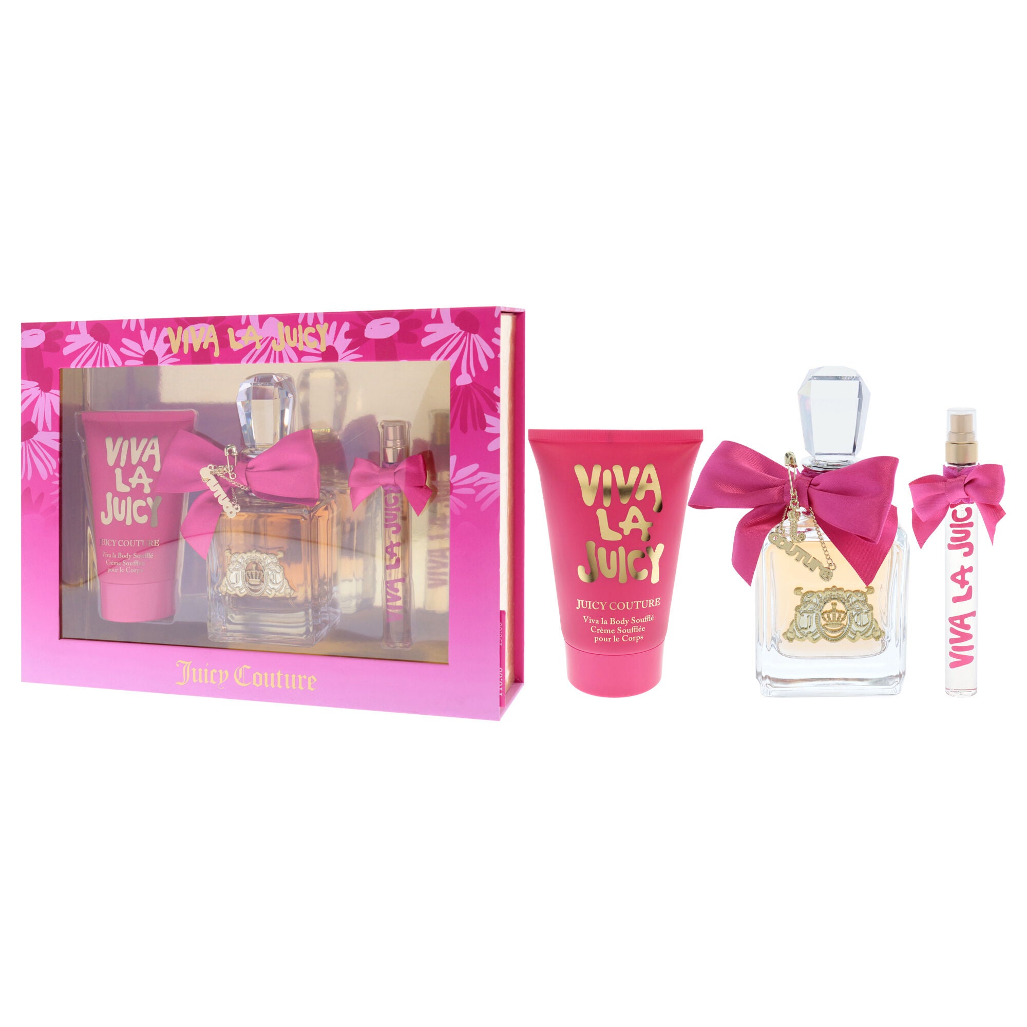 Viva La Juicy by Juicy Couture for Women - 3 Pc Gift Set 3.4oz EDP Spray, 0.33oz EDP Spray, 4.2oz Body Souffle, , alternate image number 7