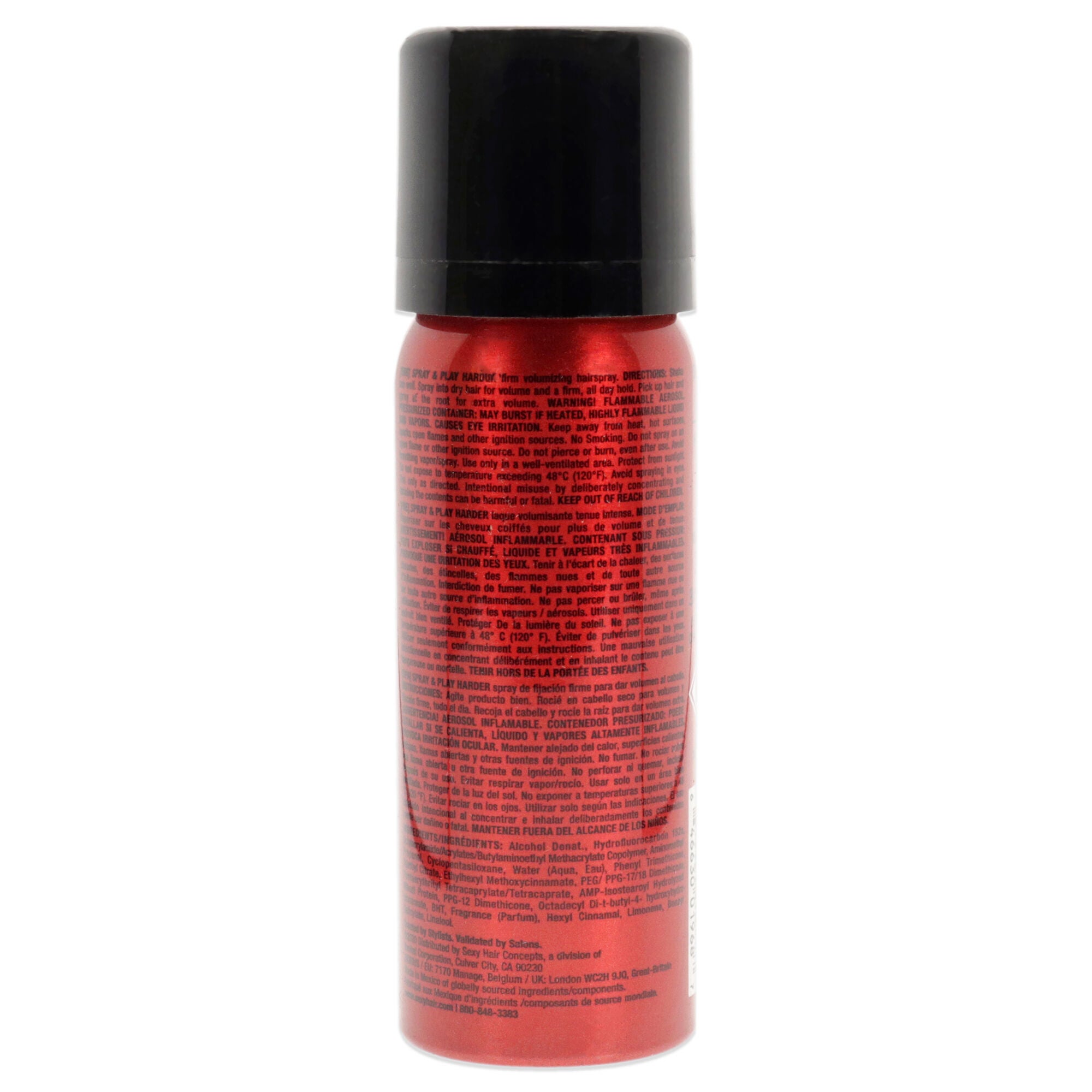 Big Sexy Hair Spray and Play Harder by Sexy Hair for Unisex - 1.5 oz Hair Spray, Clear, alternate image number 1