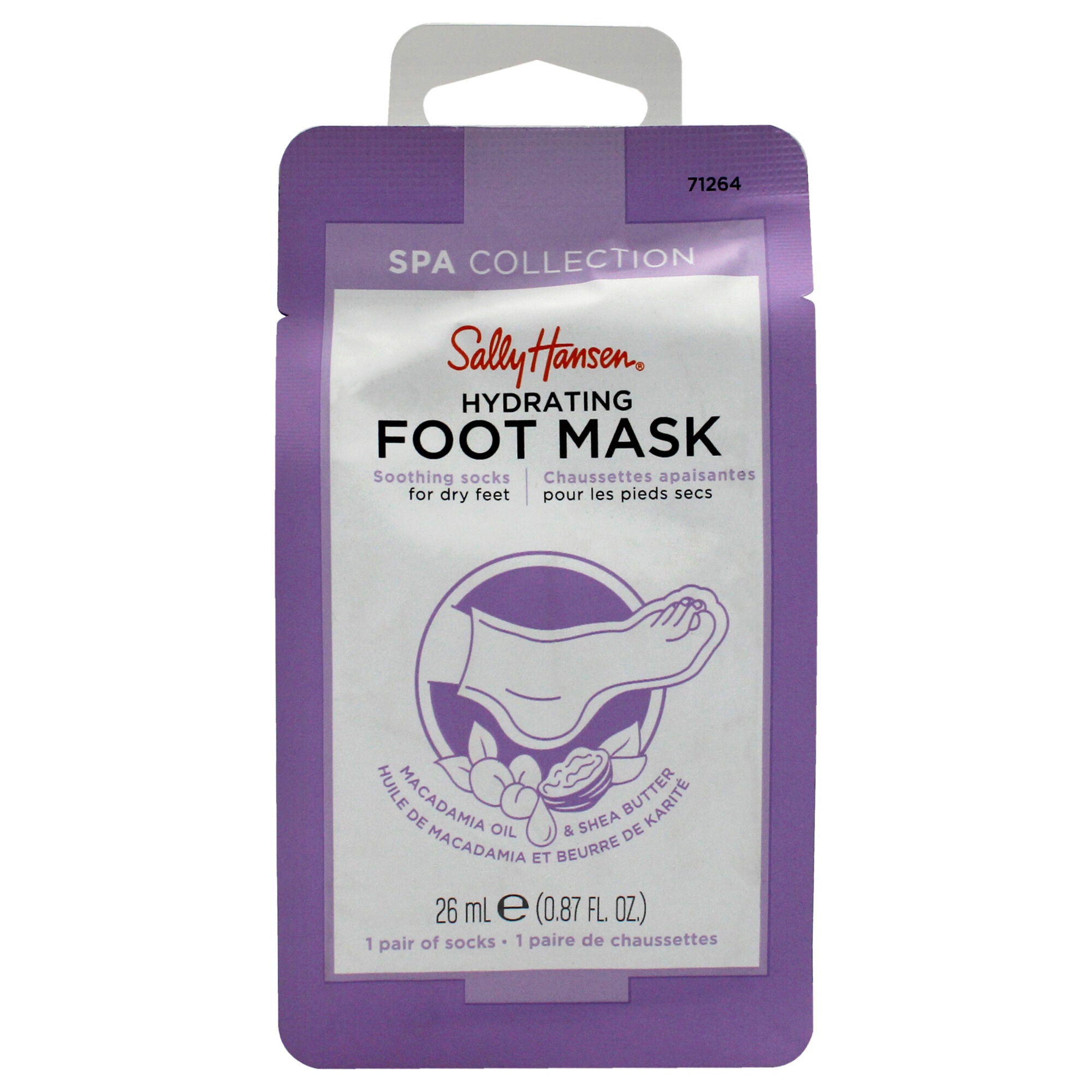 Spa Collection Hydrating Foot Mask by Sally Hansen for Women - 2 Pc Mask, See Description, hi-res image number 0