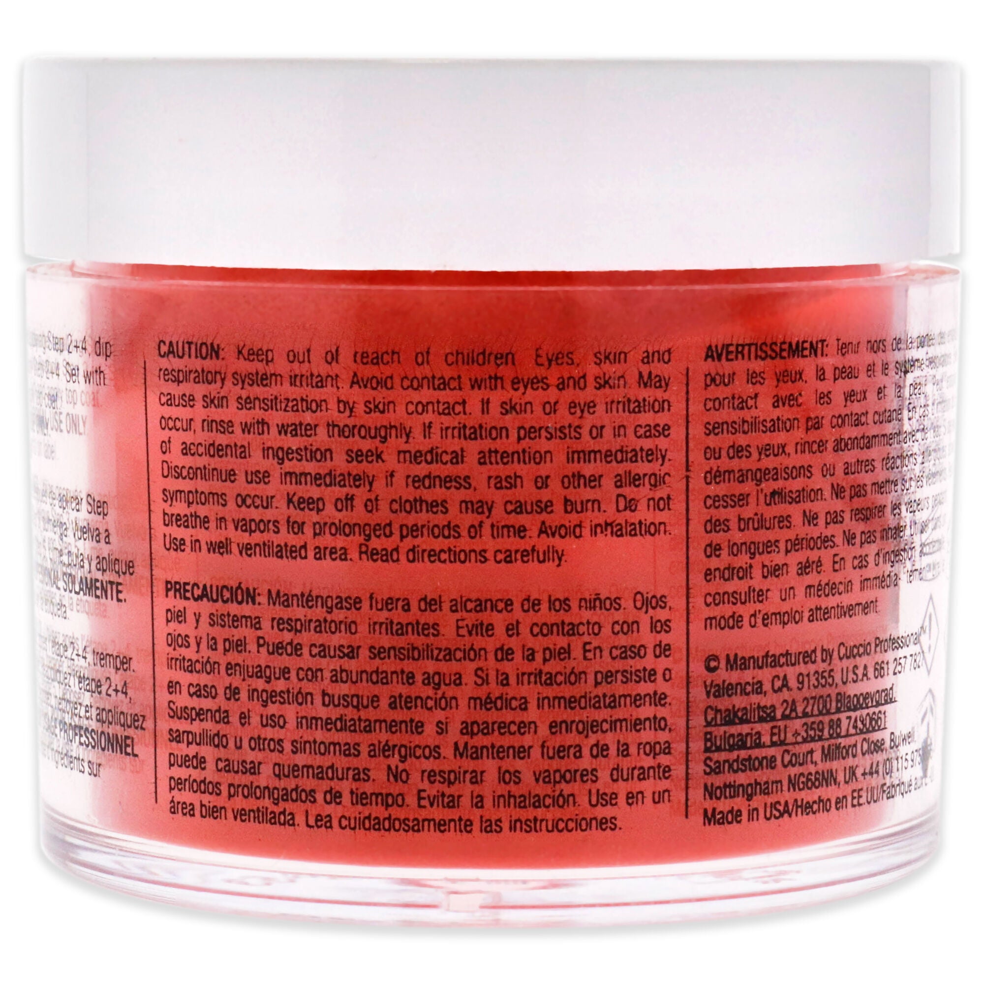 Pro Powder Polish Nail Colour Dip System - Lifes Not Fahrenheit by Cuccio Colour for Women - 1.6 oz Nail Powder, See Description, alternate image number 2