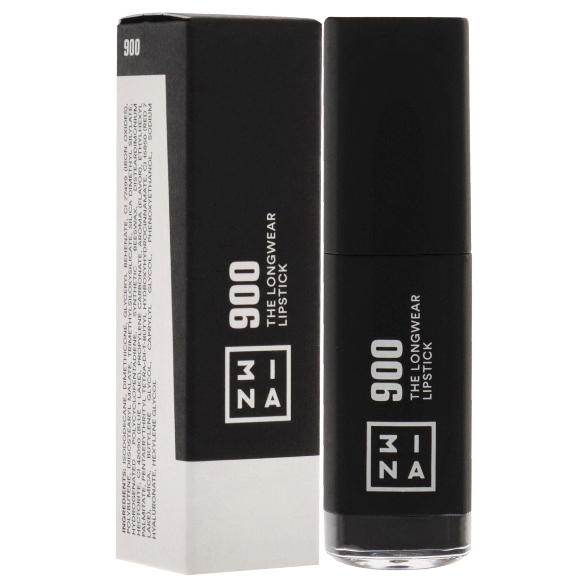 The Longwear Lipstick - 900 Black by 3INA for Women - 0.20 oz Lipstick, See Description, alternate image number 2