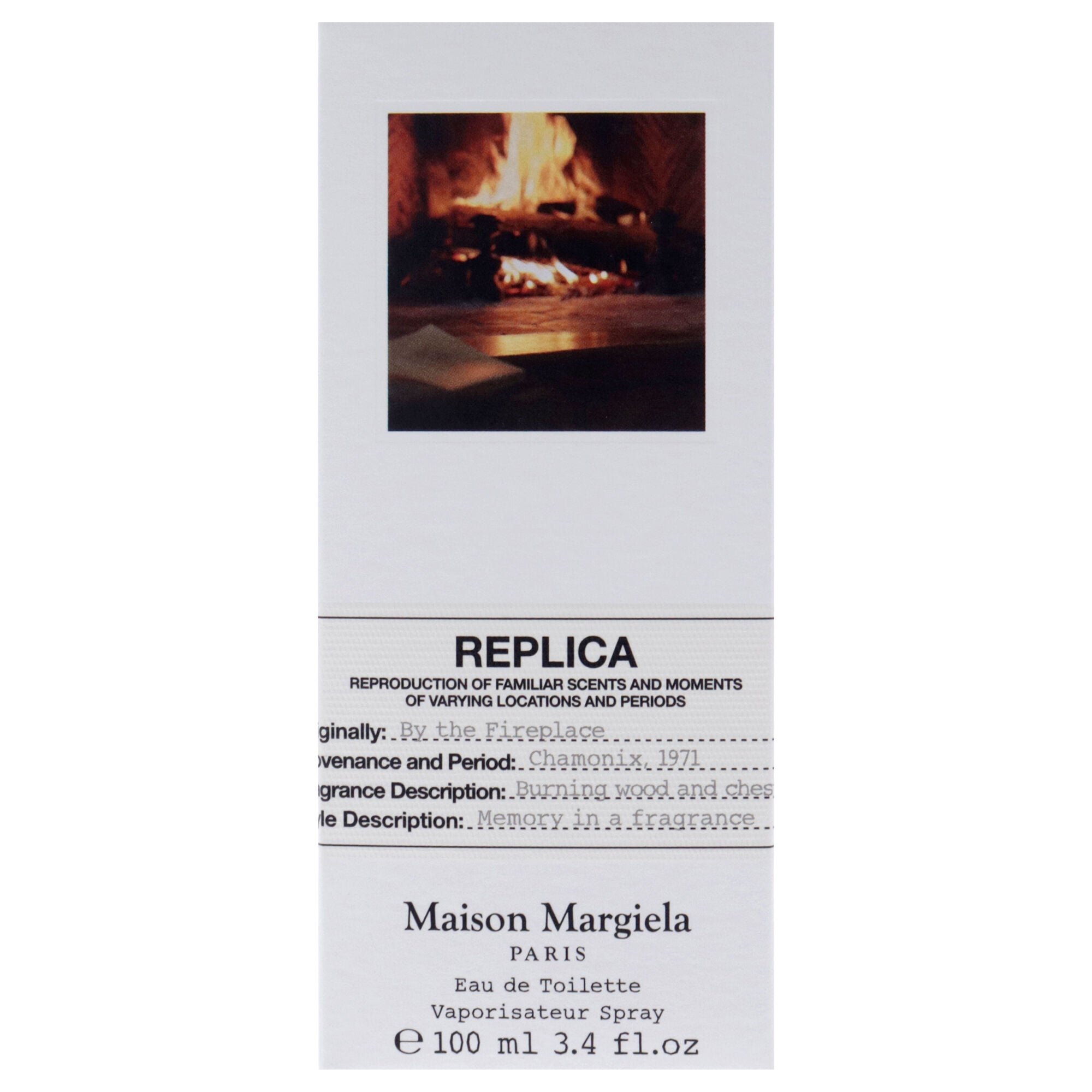 Replica By The Fireplace by Maison Margiela for Unisex - 3.4 oz EDT Spray, Clear, alternate image number 3