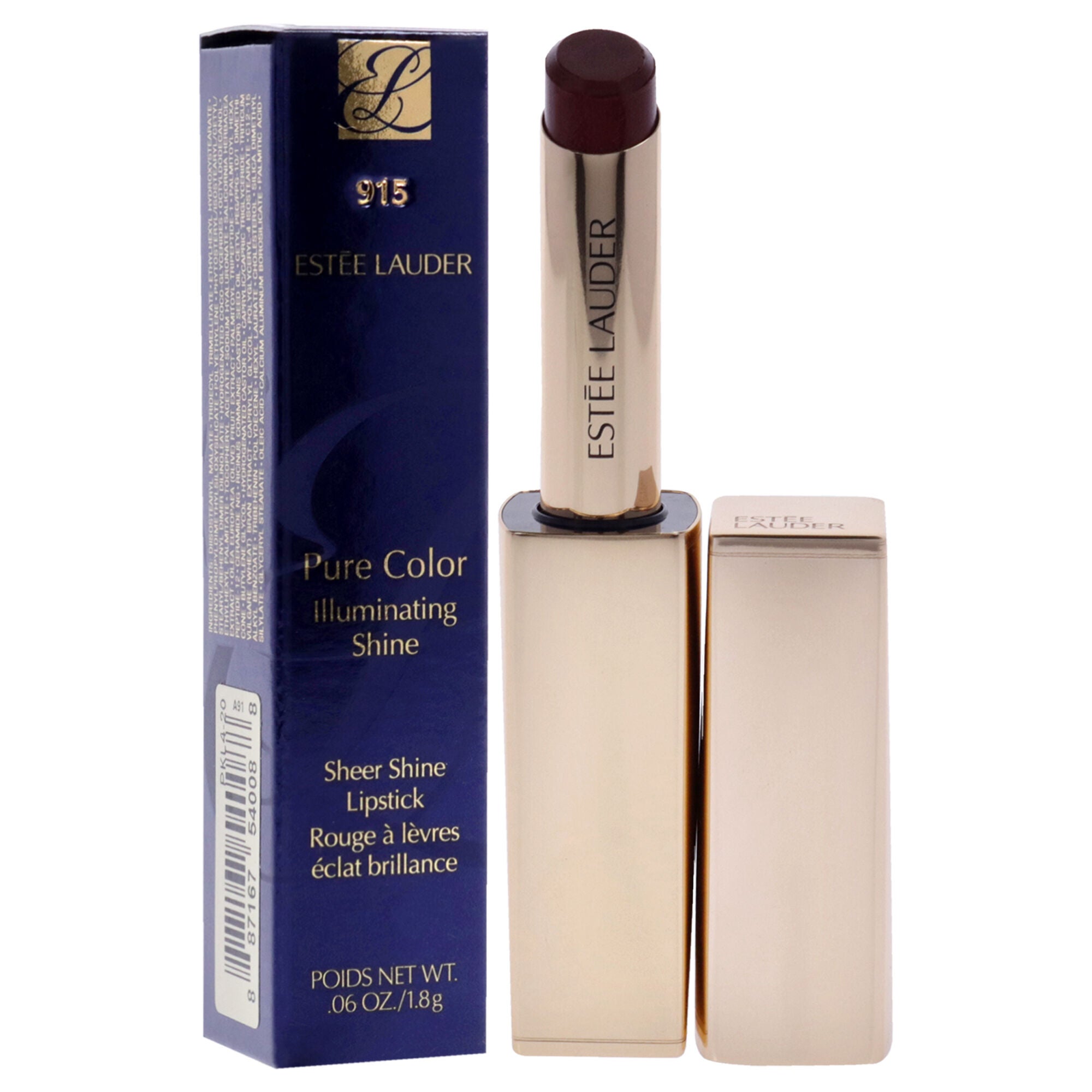 Pure Color Illuminating Shine Lipstick - 915 Royalty by Estee Lauder for Women - 0.06 oz Lipstick, , alternate image number 7