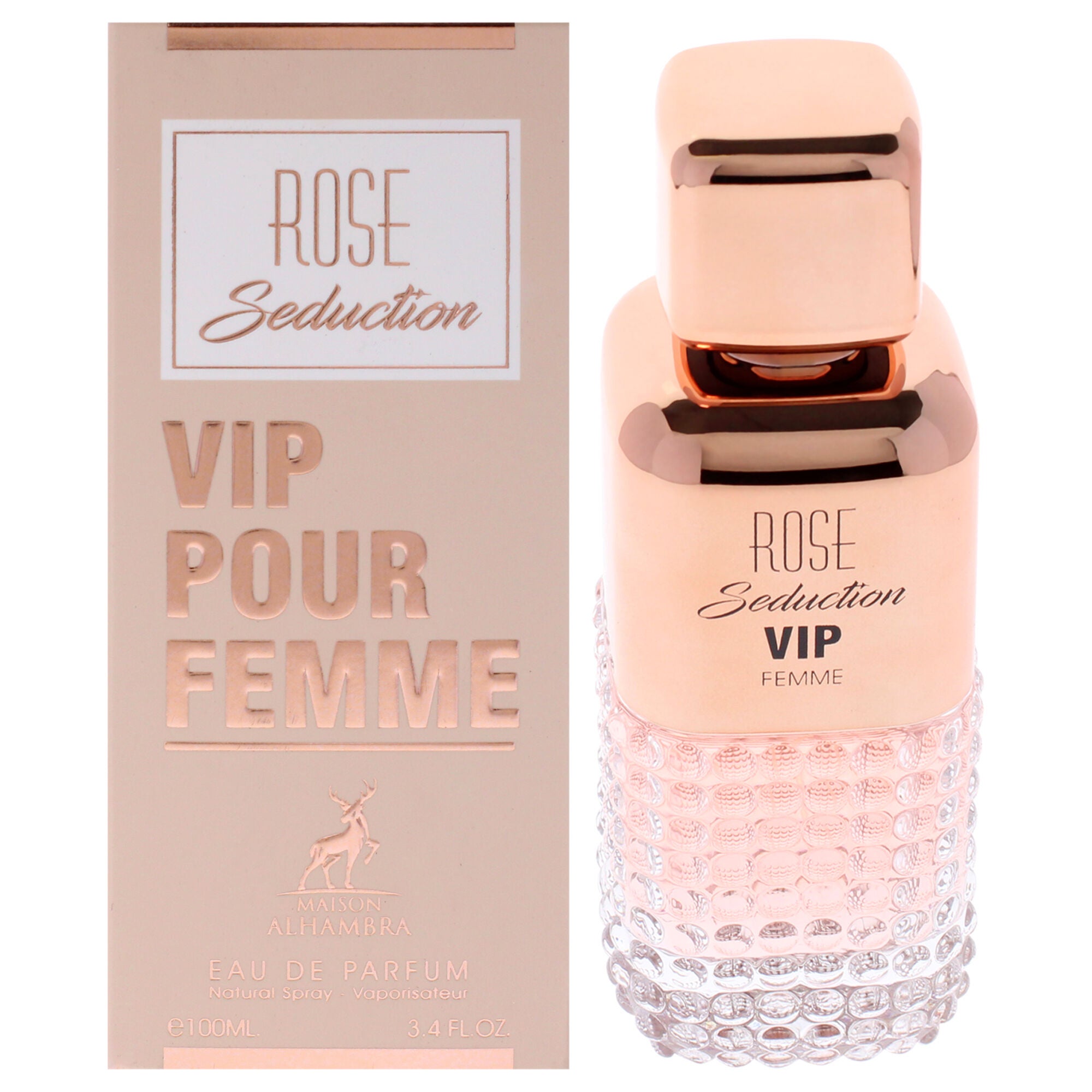 Rose Seduction Vip by Maison Alhambra for Women - 3.4 oz EDP Spray, See Description, hi-res image number 0