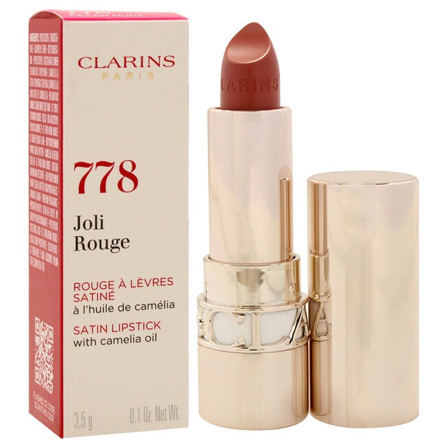 Joli Rouge Satin Lipstick - 778 Pecan Nude by Clarins for Women - 0.1 oz Lipstick, NA, alternate image number null