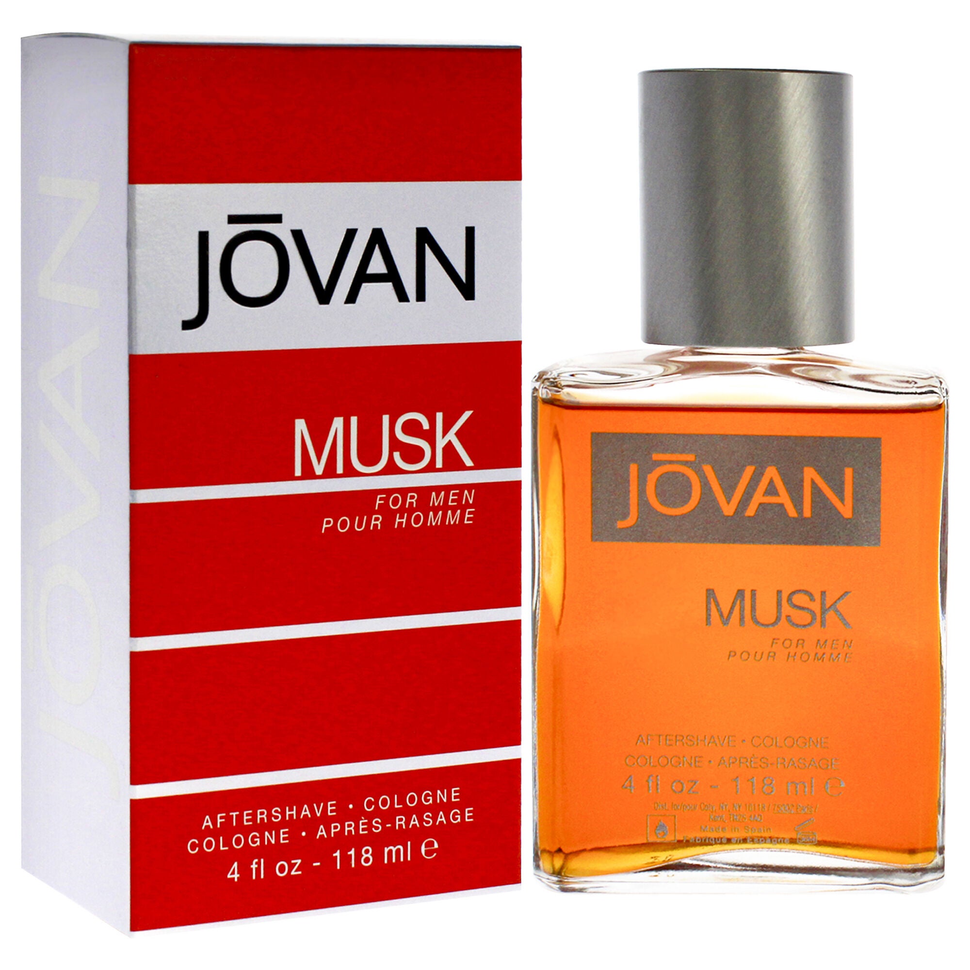 Jovan Musk by Jovan for Men - 4 oz After Shave Cologne, See Description, alternate image number 2