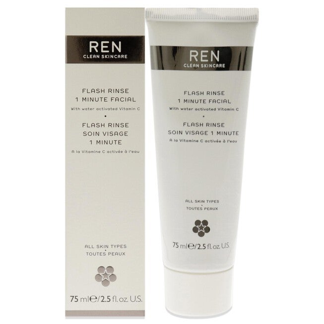 Flash Rinse 1 Minute Facial by REN for Unisex - 2.5 oz Rinse | Catherines