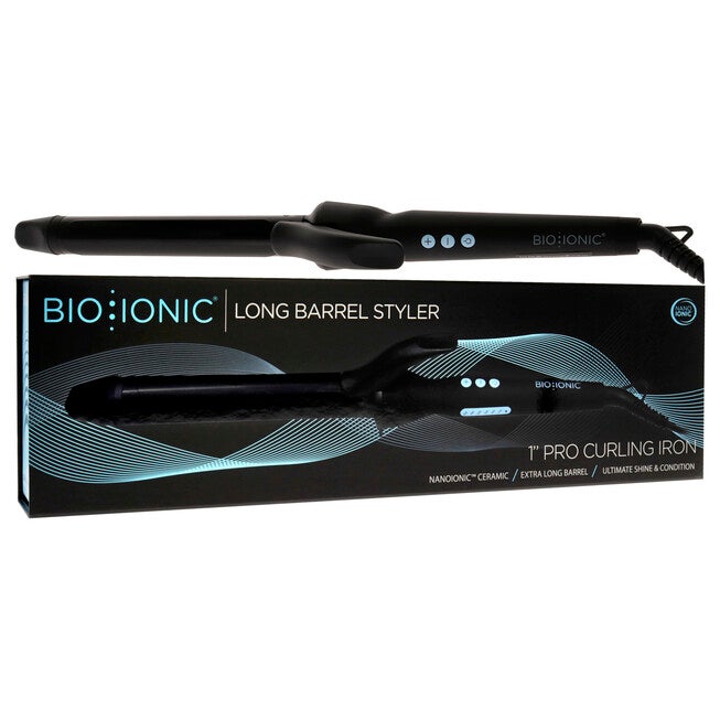 Long Barrel Styler - Black by Bio Ionic for Women - 1 Inch Curling Iron, See Description, alternate image number 1