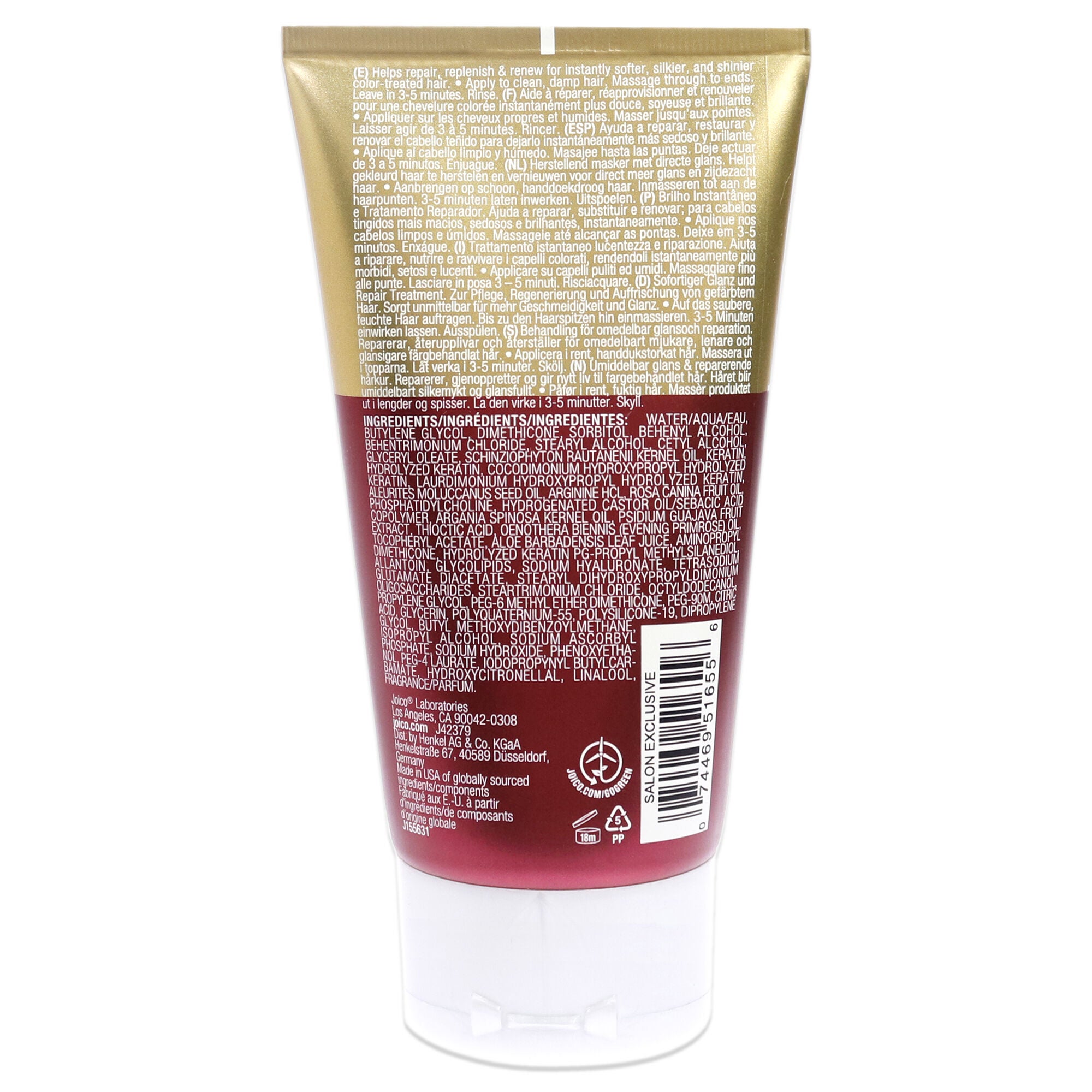 K-Pak Color Therapy Luster Lock by Joico for Unisex - 5.1 oz Treatment, , alternate image number 3