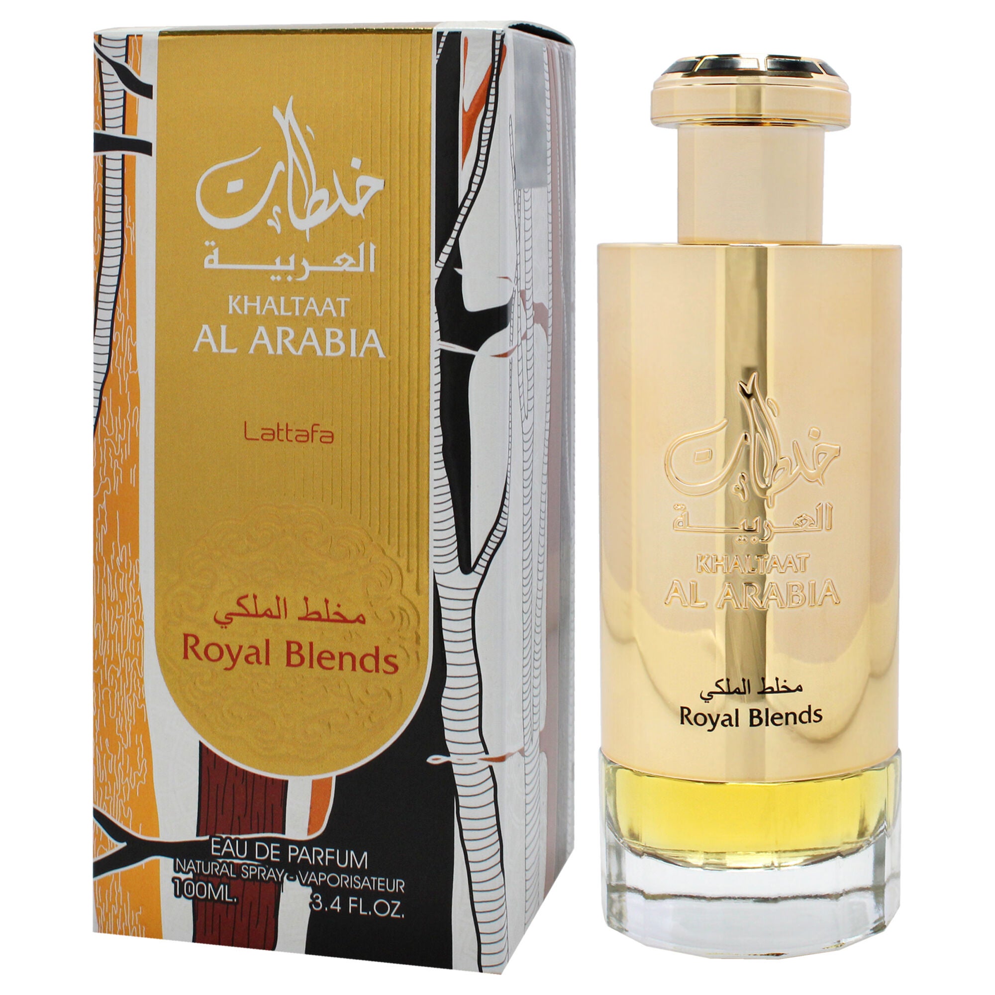 Khaltaat Al Arabia - Royal Blends by Lattafa for Unisex - 3.4 oz EDP Spray, Clear, alternate image number 3