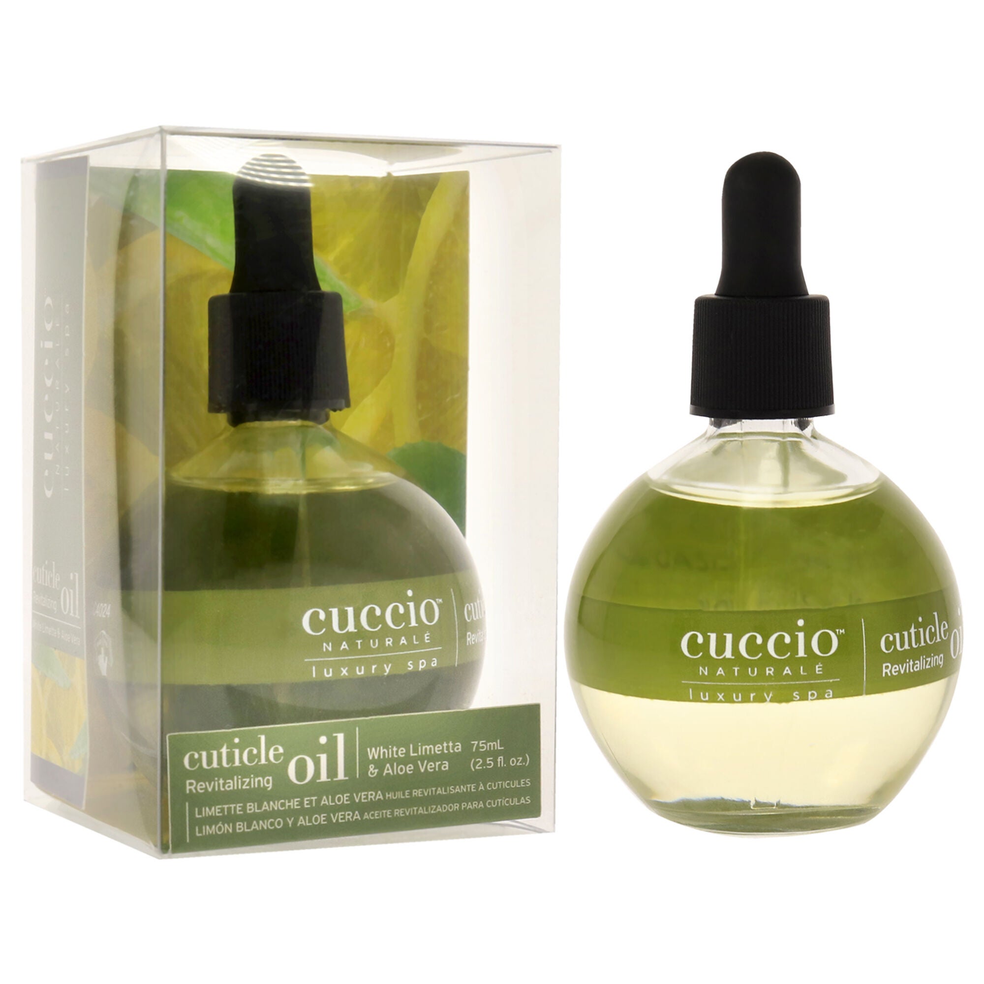 Cuticle Revitalizing Oil - White Limetta and Aloe Vera Manicure by Cuccio Naturale for Unisex - 2.5 oz Oil, See Description, alternate image number 1