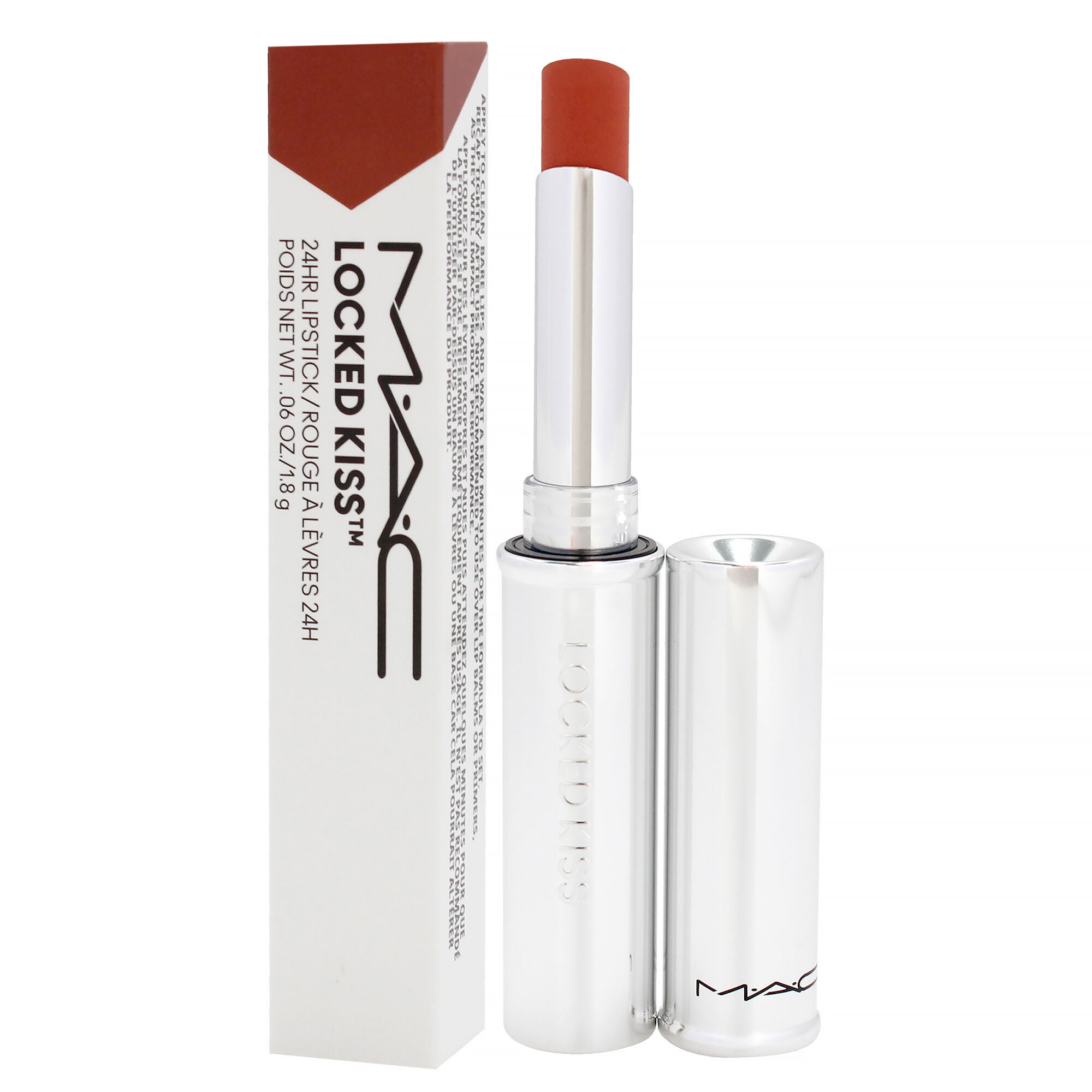 Locked Kiss 24 Hr Lipstick - 60 Mult it Over and Over by MAC for Women - 0.06 oz Lipstick, Red, alternate image number 2