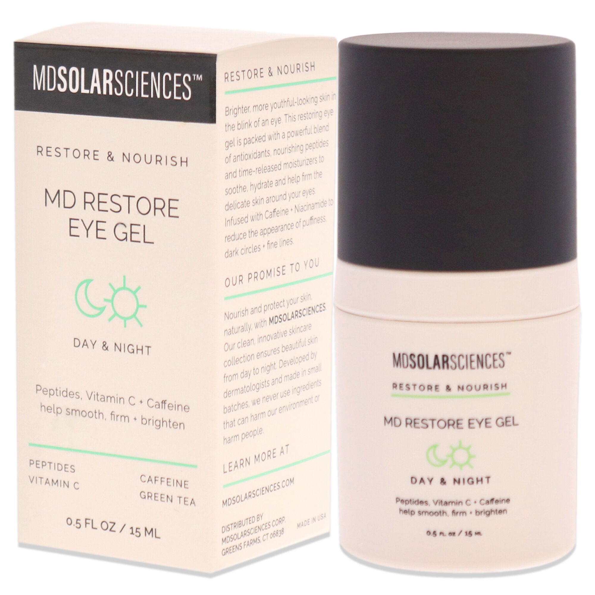 MD Restore Eye Gel by MDSolarSciences for Unisex - 0.5 oz Gel, See Description, alternate image number 2