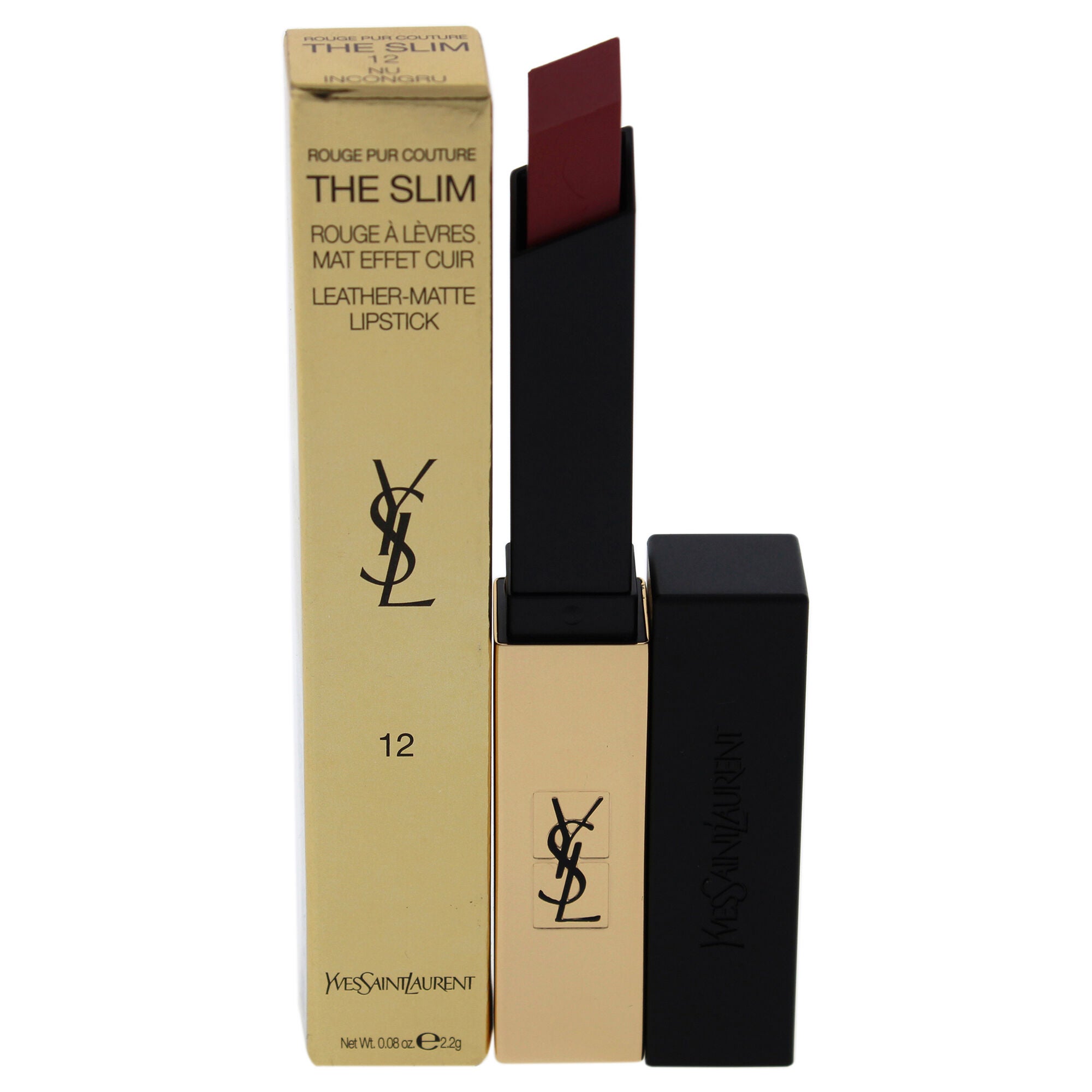 Rouge Pur Couture The Slim Matte Lipstick - 12 Nu Incongru by Yves Saint Laurent for Women - 0.08 oz Lipstick, See Description, hi-res image number 0