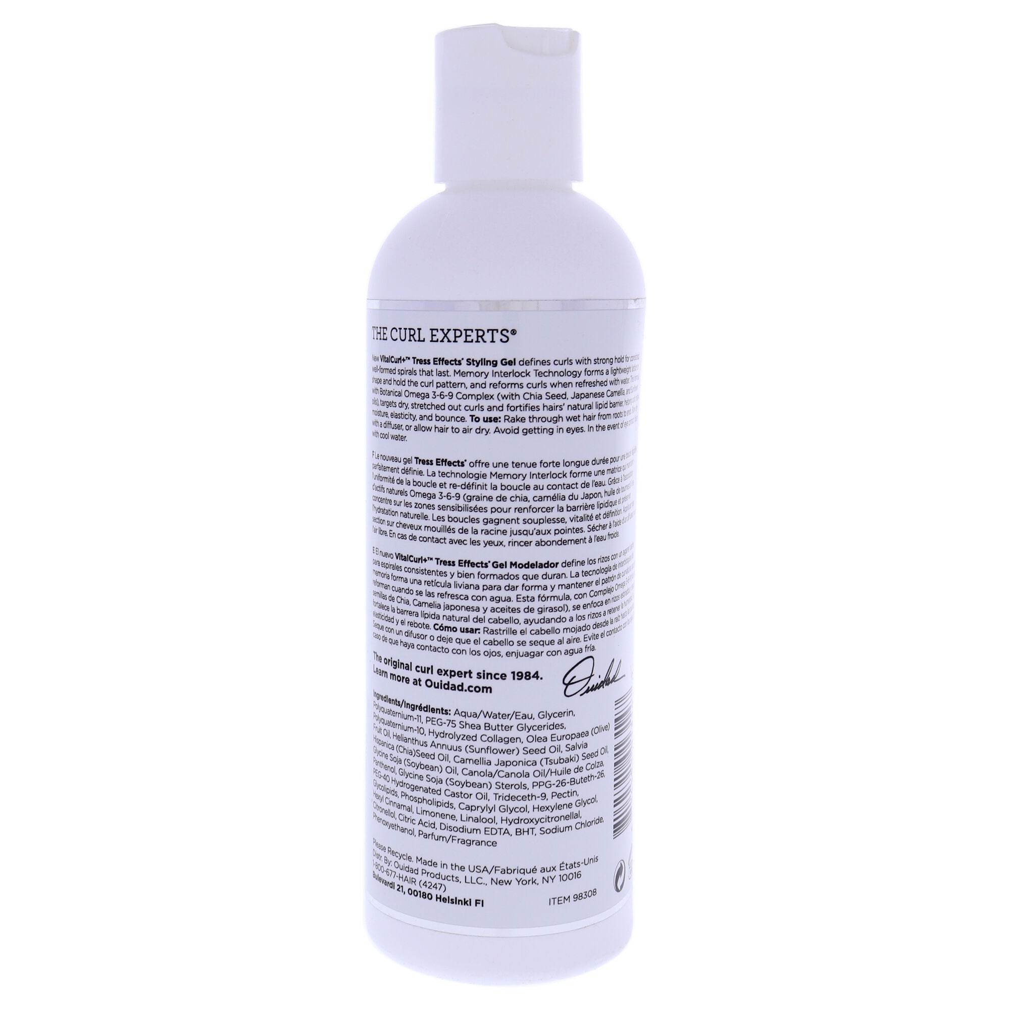 VitalCurl Plus Tress Effects Styling Gel by Ouidad for Unisex - 8.5 oz Gel, See Description, alternate image number 1