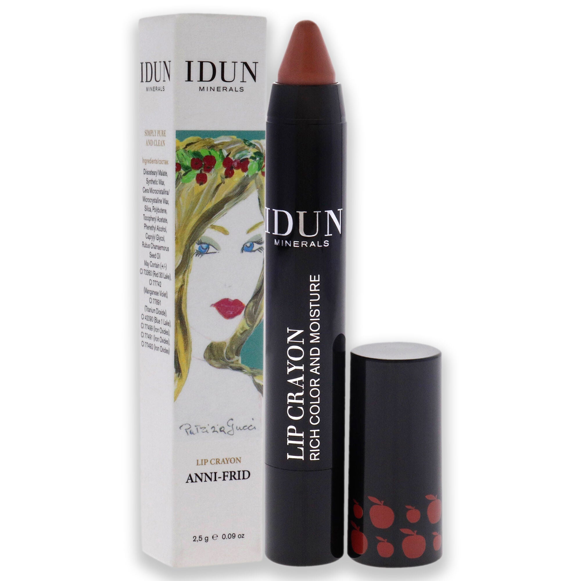 Lip Crayon - 402 Anni-Frid by Idun Minerals for Women - 0.09 oz Lipstick, , alternate image number 6