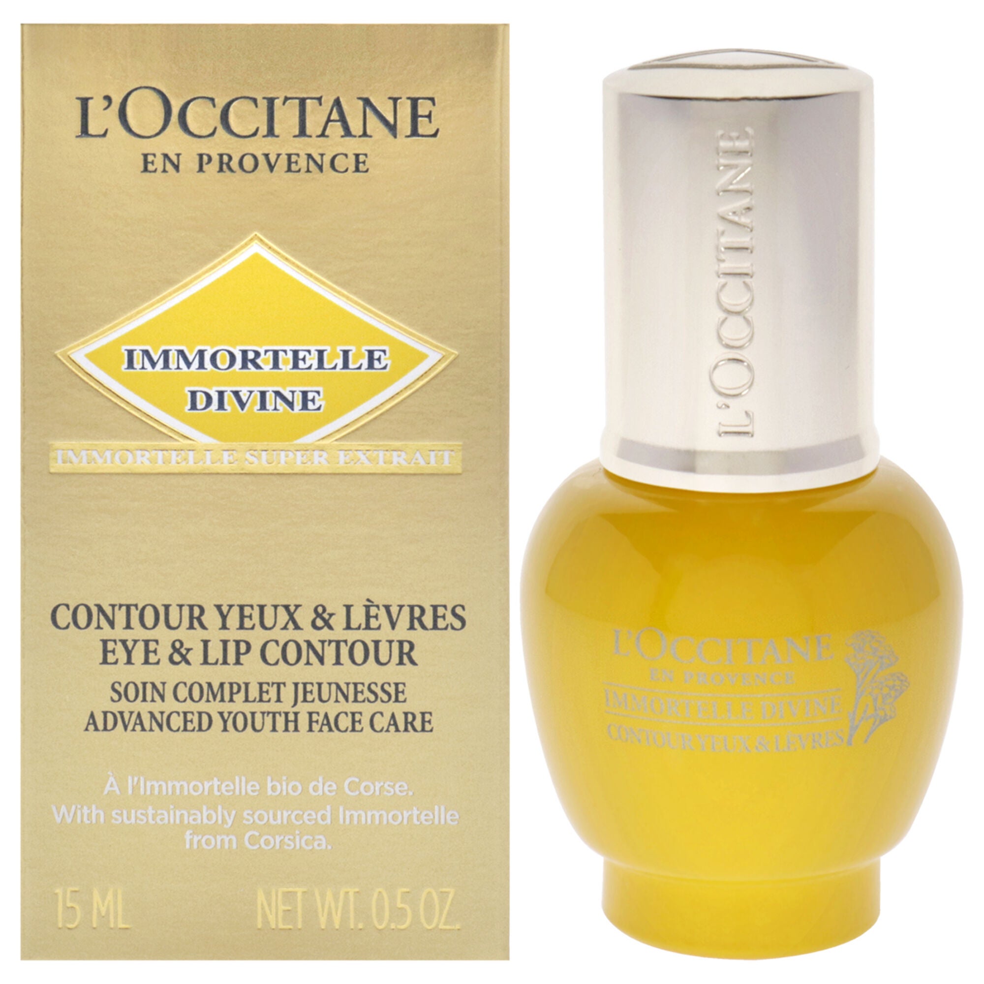 Immortelle Divine Eyes and Lips Serum by LOccitane for Unisex - 0.5 oz Serum, , alternate image number 4