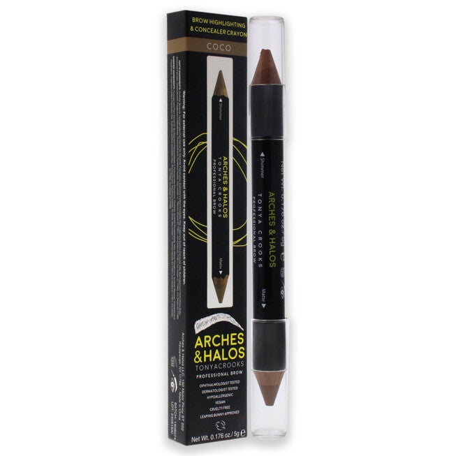 Brow Highlighter and Concealer Crayon - Coco by Arches and Halos for Women - 0.176 oz Highlighter, NA, alternate image number null